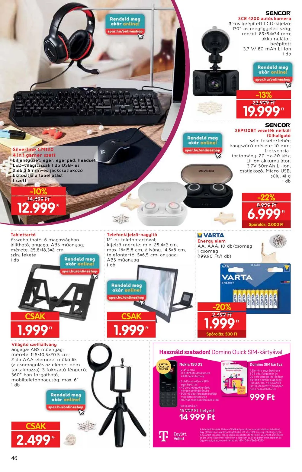 Interspar akciós újság Ajandekkatalogus 10.18–11.15 – 46. oldal