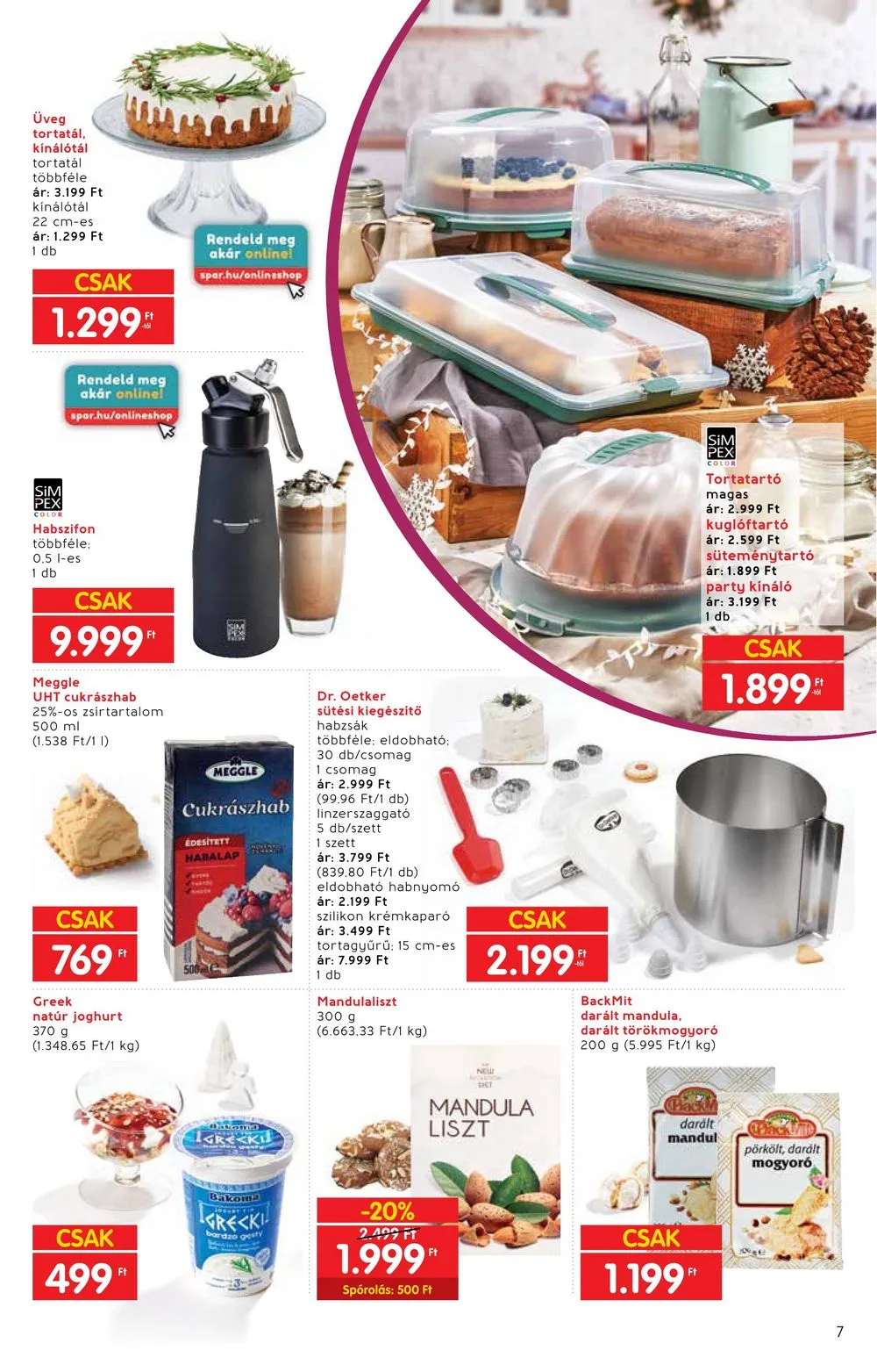 Interspar akciós újság Ajandekkatalogus 10.18–11.15 – 7. oldal