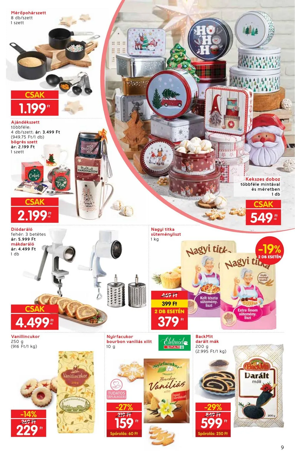Interspar akciós újság Ajandekkatalogus 10.18–11.15 – 9. oldal