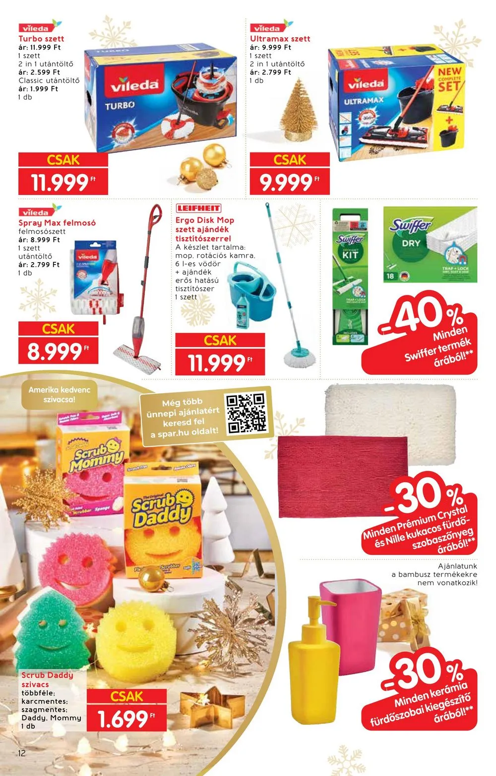 Interspar akciós újság Ajandekok 11.22–12.24 – 12. oldal