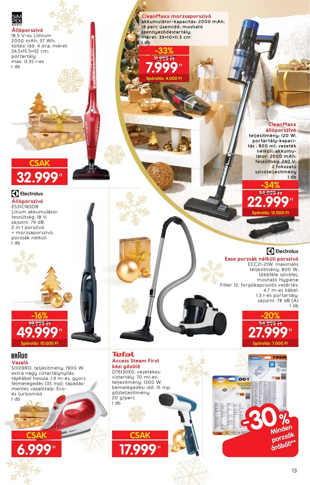 Interspar akciós újság Ajandekok 11.22–12.24 – 13. oldal