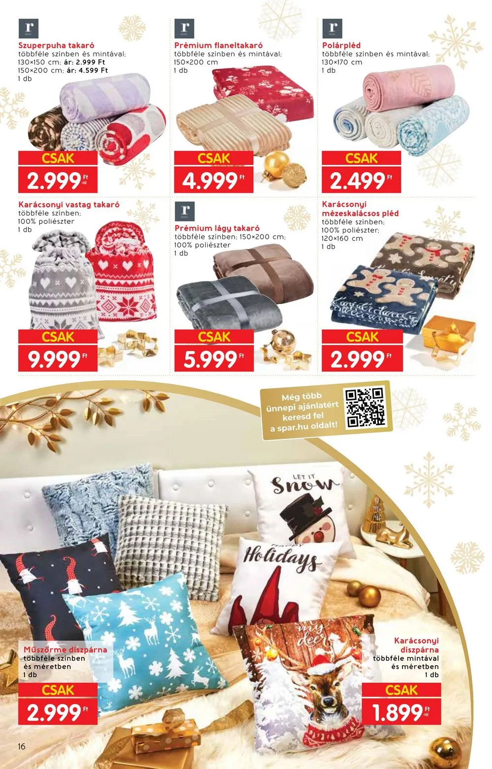 Interspar akciós újság Ajandekok 11.22–12.24 – 16. oldal