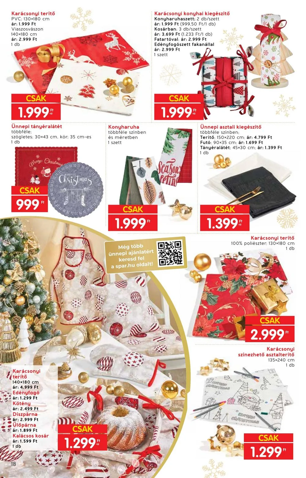 Interspar akciós újság Ajandekok 11.22–12.24 – 18. oldal