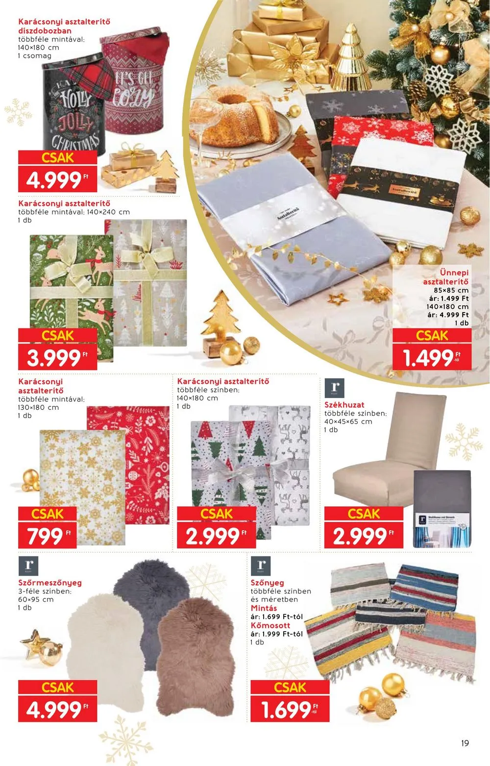 Interspar akciós újság Ajandekok 11.22–12.24 – 19. oldal