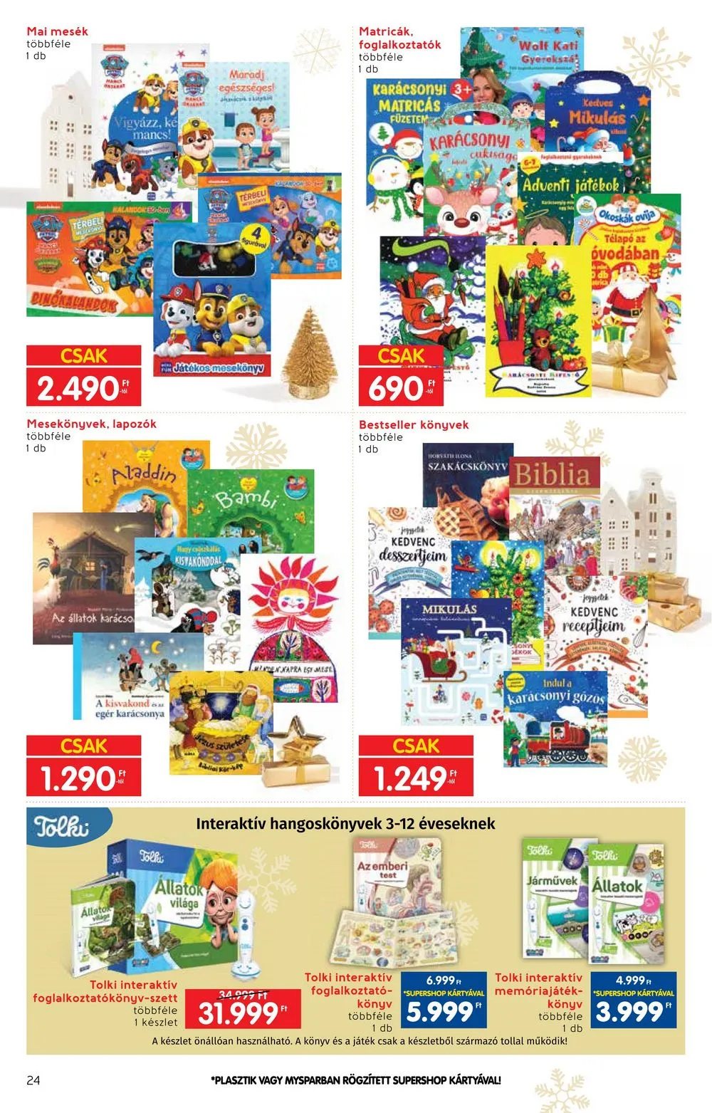 Interspar akciós újság Ajandekok 11.22–12.24 – 24. oldal