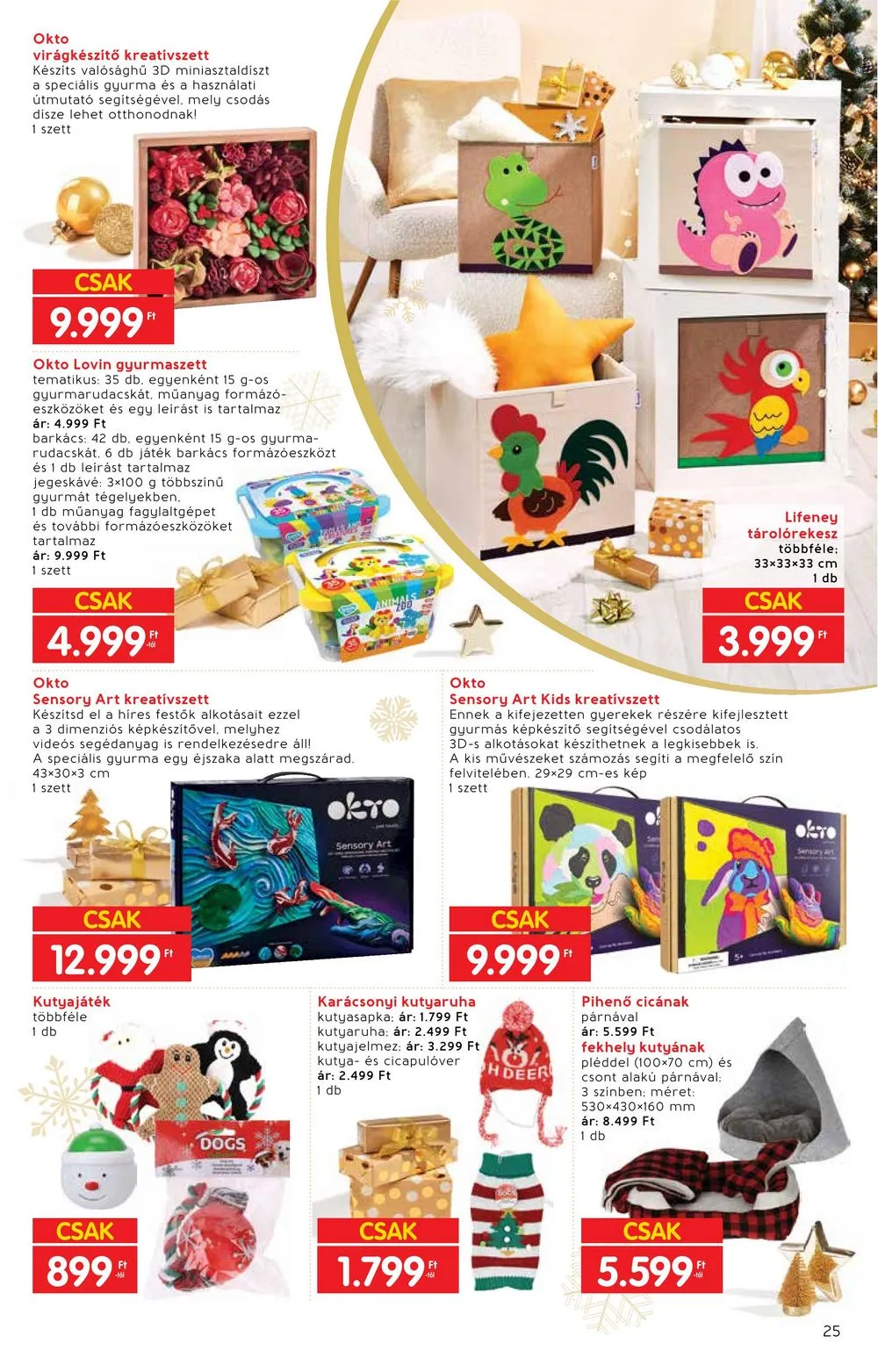 Interspar akciós újság Ajandekok 11.22–12.24 – 25. oldal