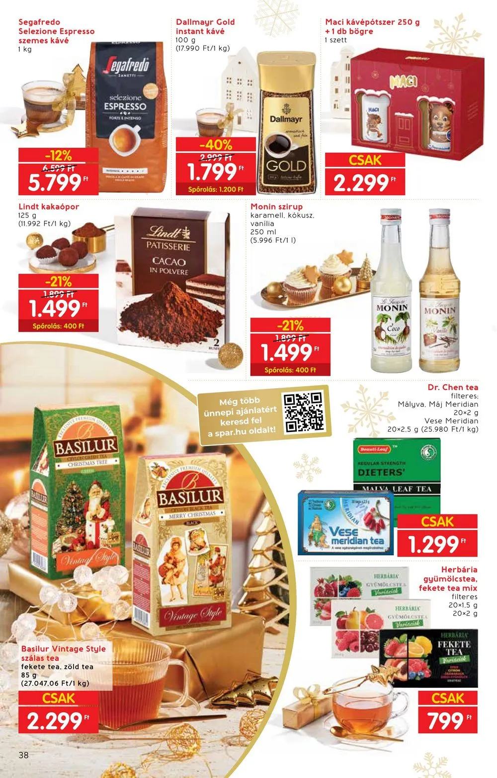Interspar akciós újság Ajandekok 11.22–12.24 – 38. oldal