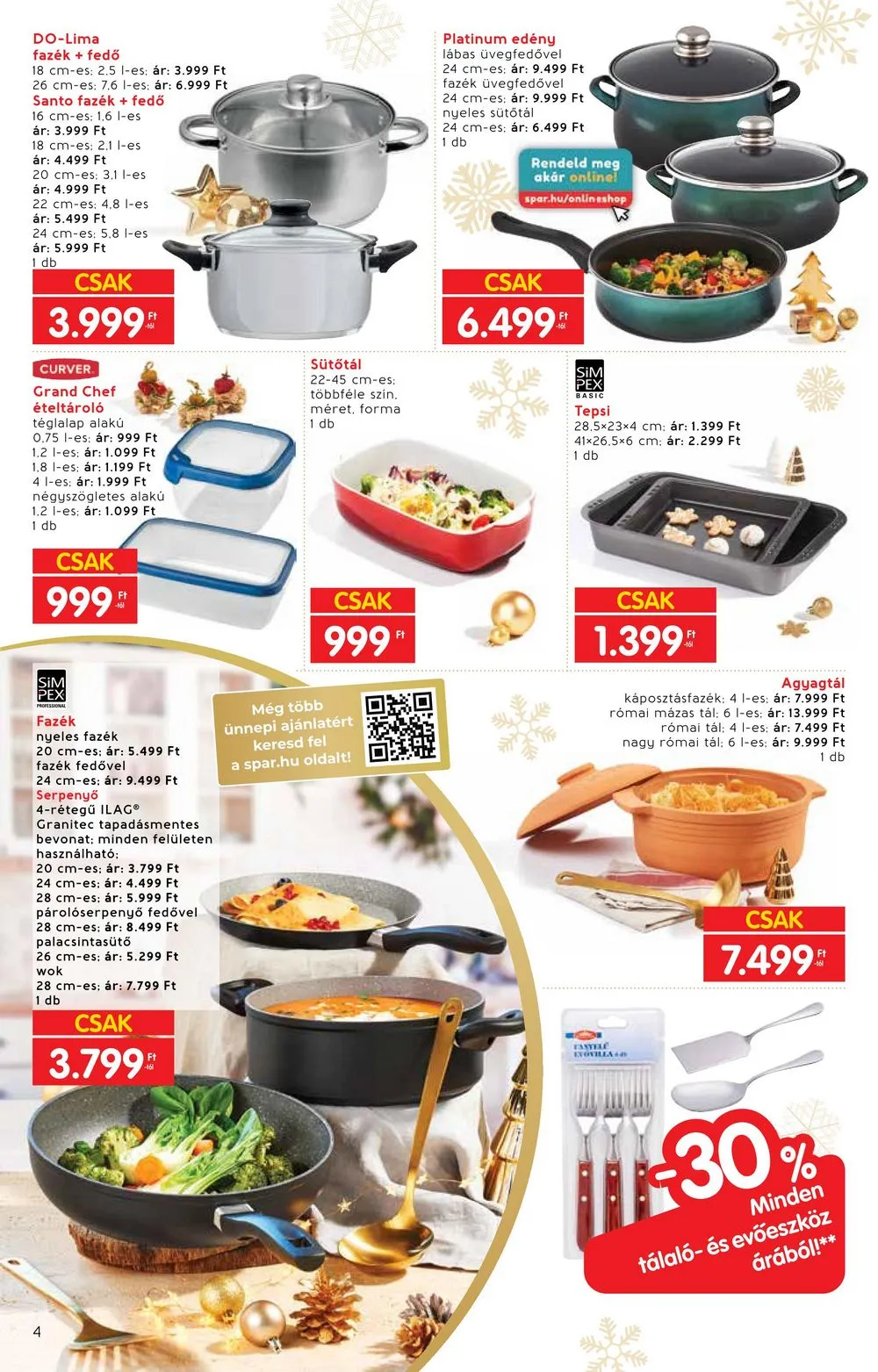 Interspar akciós újság Ajandekok 11.22–12.24 – 4. oldal