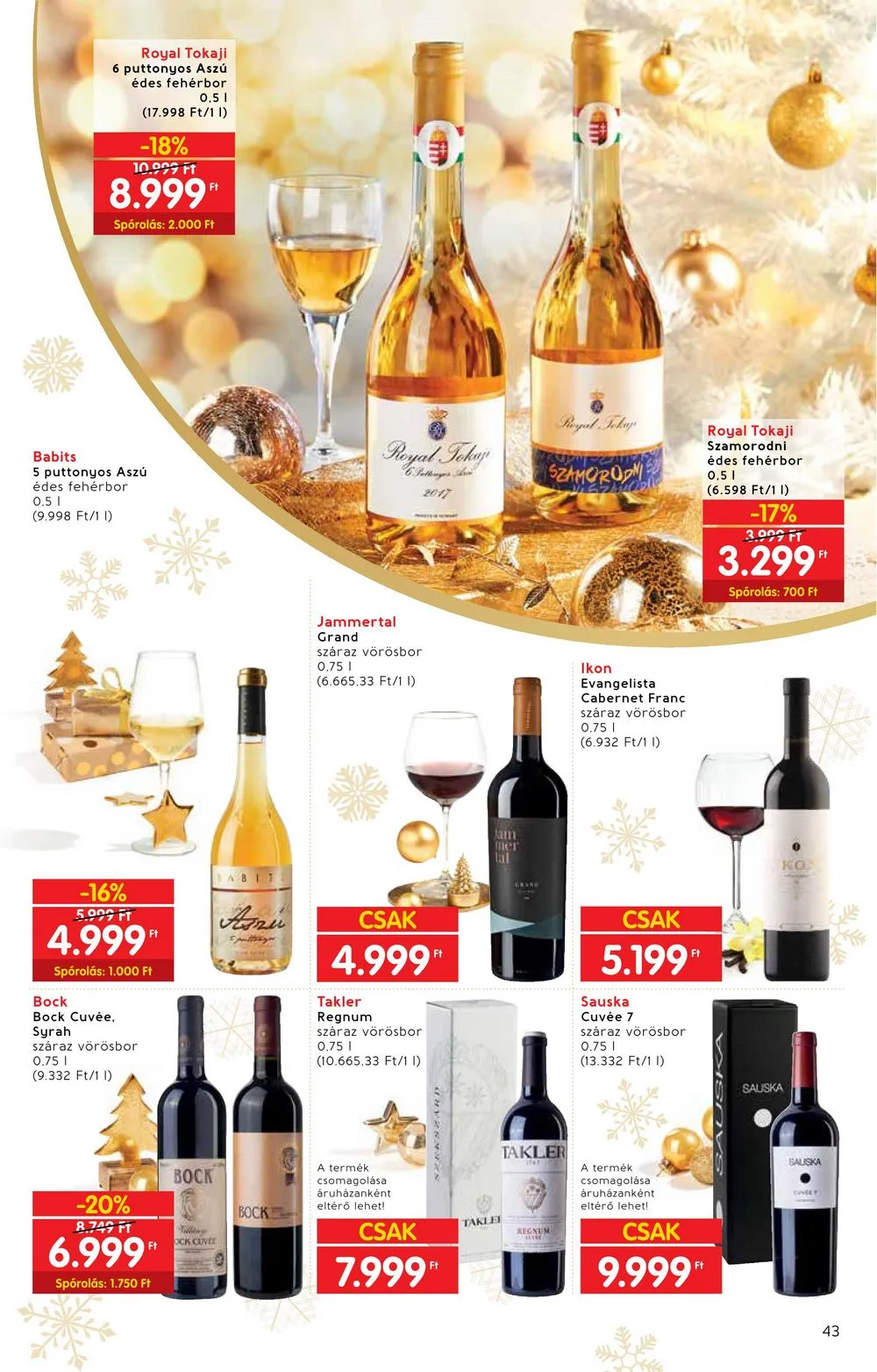 Interspar akciós újság Ajandekok 11.22–12.24 – 43. oldal