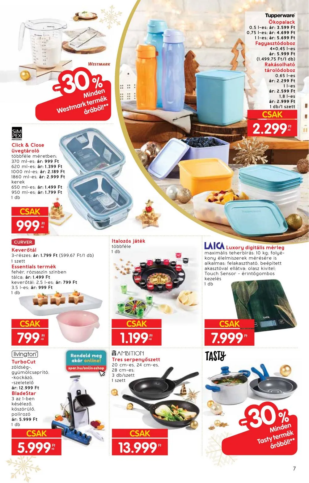 Interspar akciós újság Ajandekok 11.22–12.24 – 7. oldal
