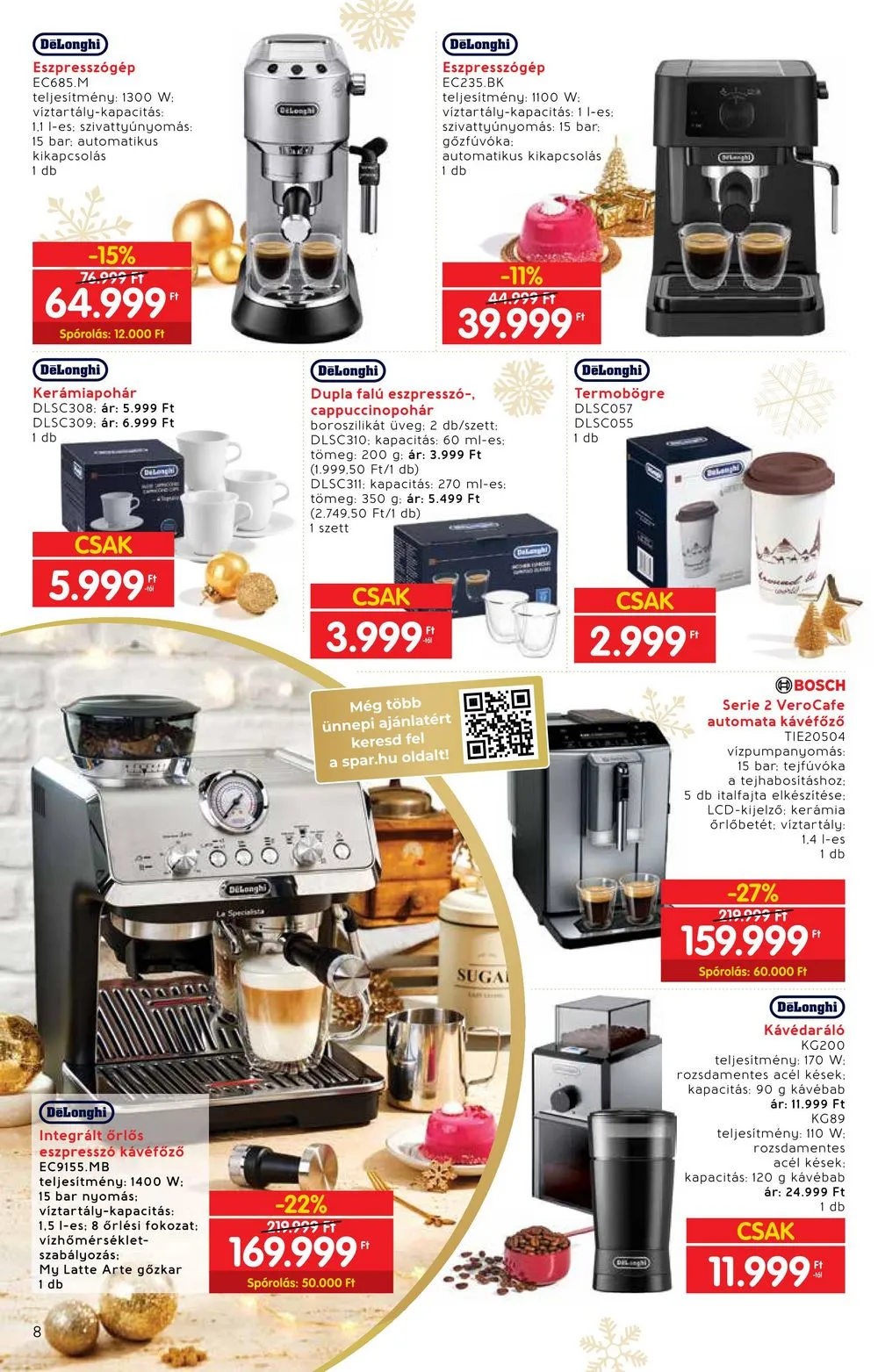 Interspar akciós újság Ajandekok 11.22–12.24 – 8. oldal