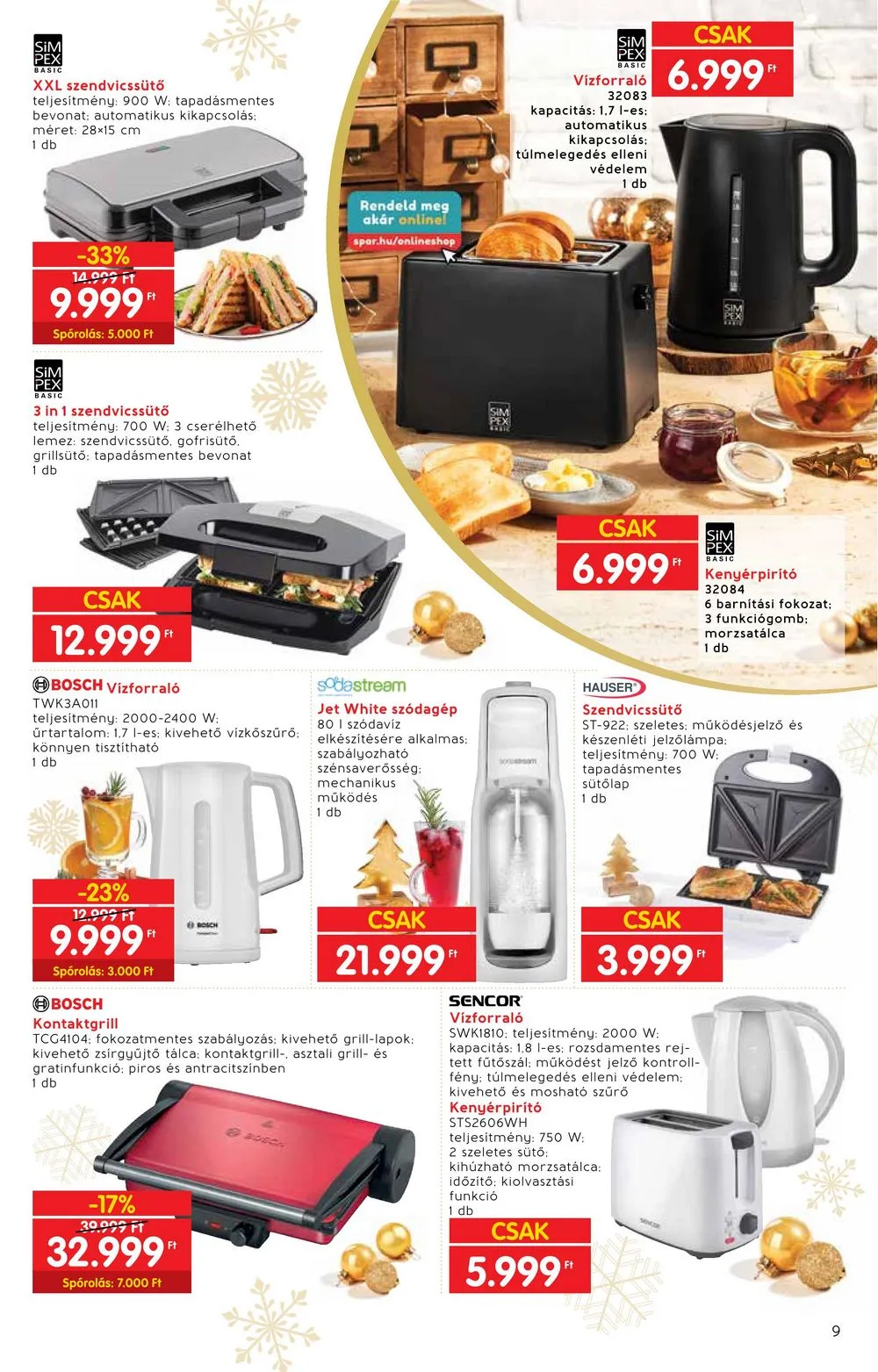 Interspar akciós újság Ajandekok 11.22–12.24 – 9. oldal