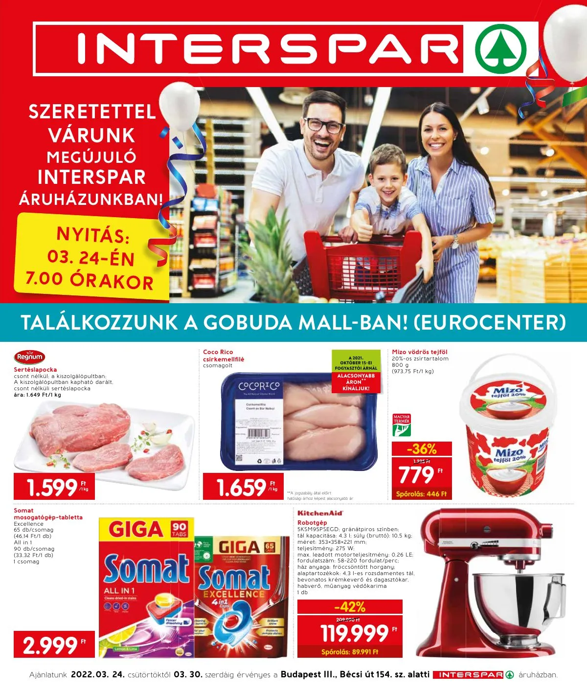 Interspar akciós újság Becsi Ut 03.24–03.30
