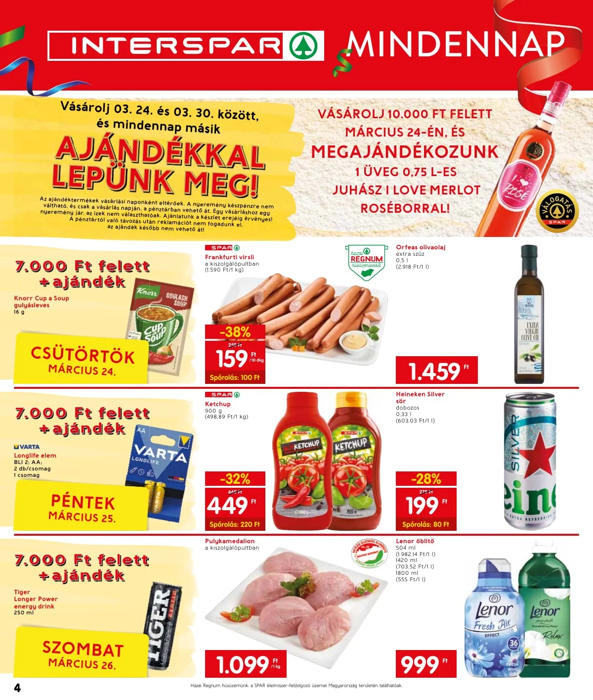 Interspar akciós újság Becsi ut 03.24–03.30 – 4. oldal