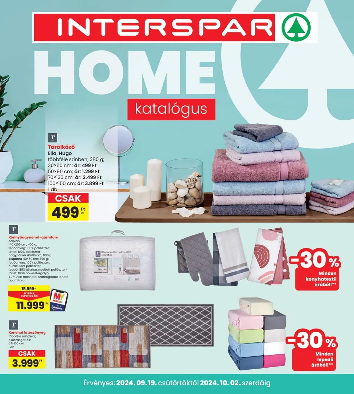 Interspar akciós újság Home 09.19–10.02
