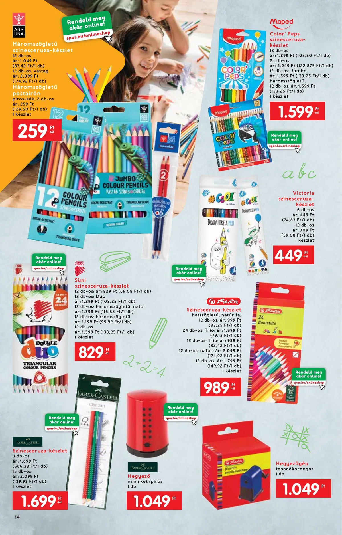 Interspar akciós újság Iskola katalógus 07.20–08.17 – 14. oldal