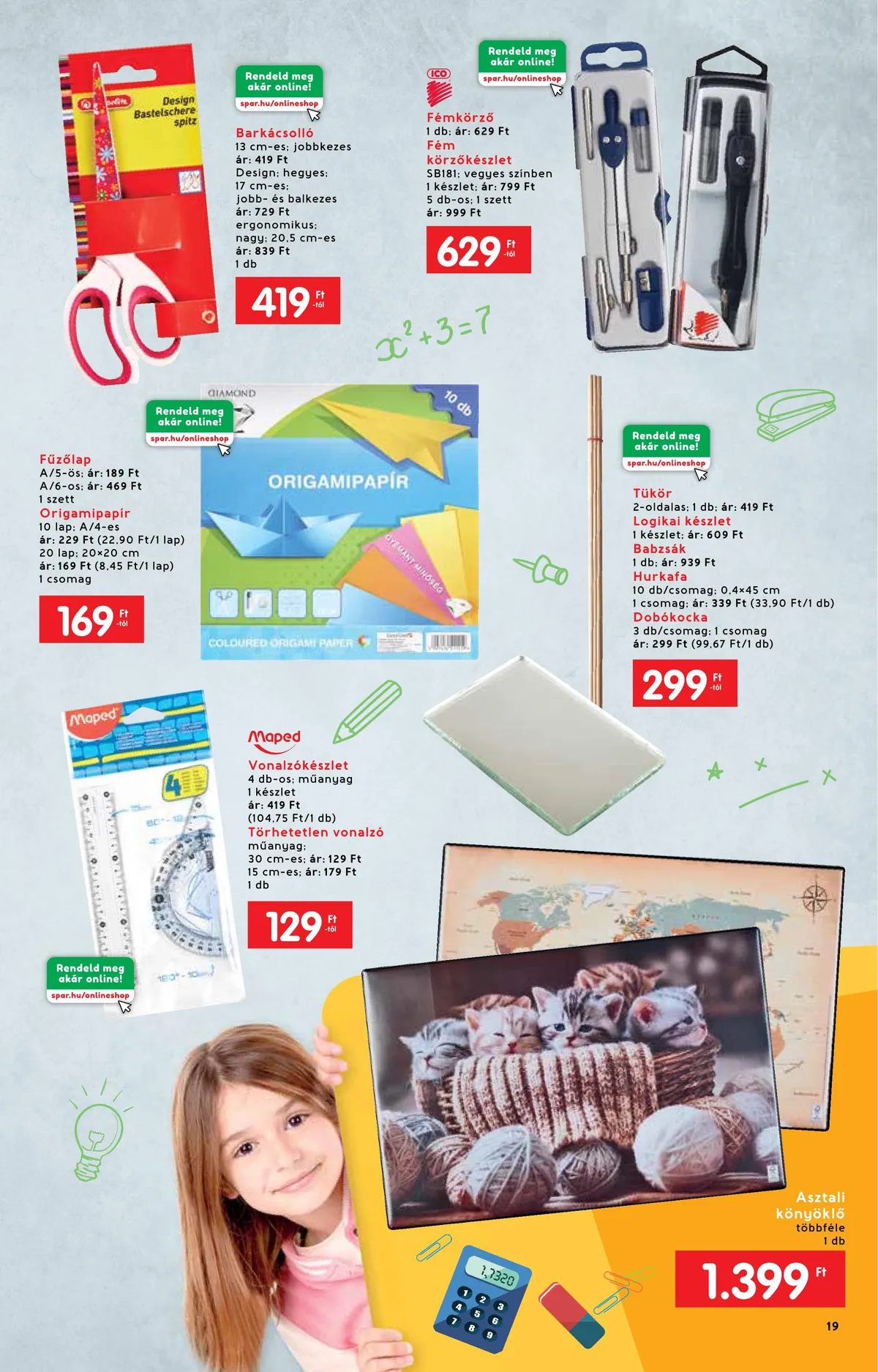 Interspar akciós újság Iskola katalógus 07.20–08.17 – 19. oldal