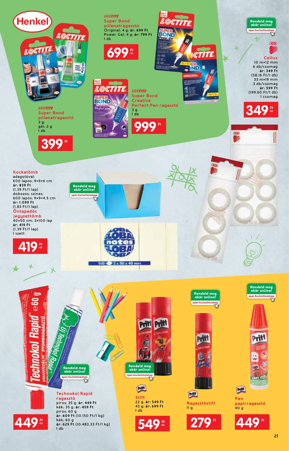 Interspar akciós újság Iskola katalógus 07.20–08.17 – 21. oldal