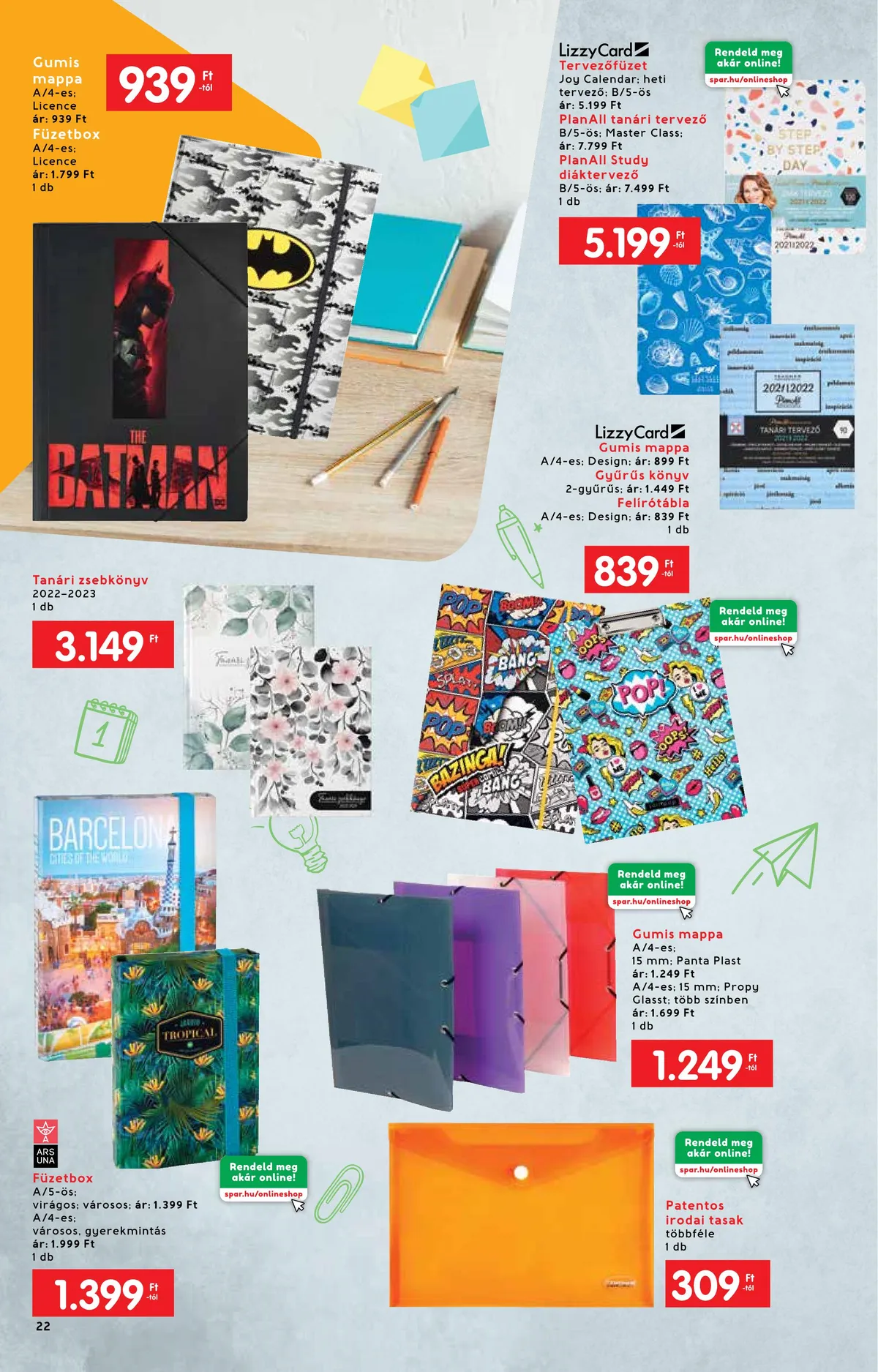 Interspar akciós újság Iskola katalógus 07.20–08.17 – 22. oldal