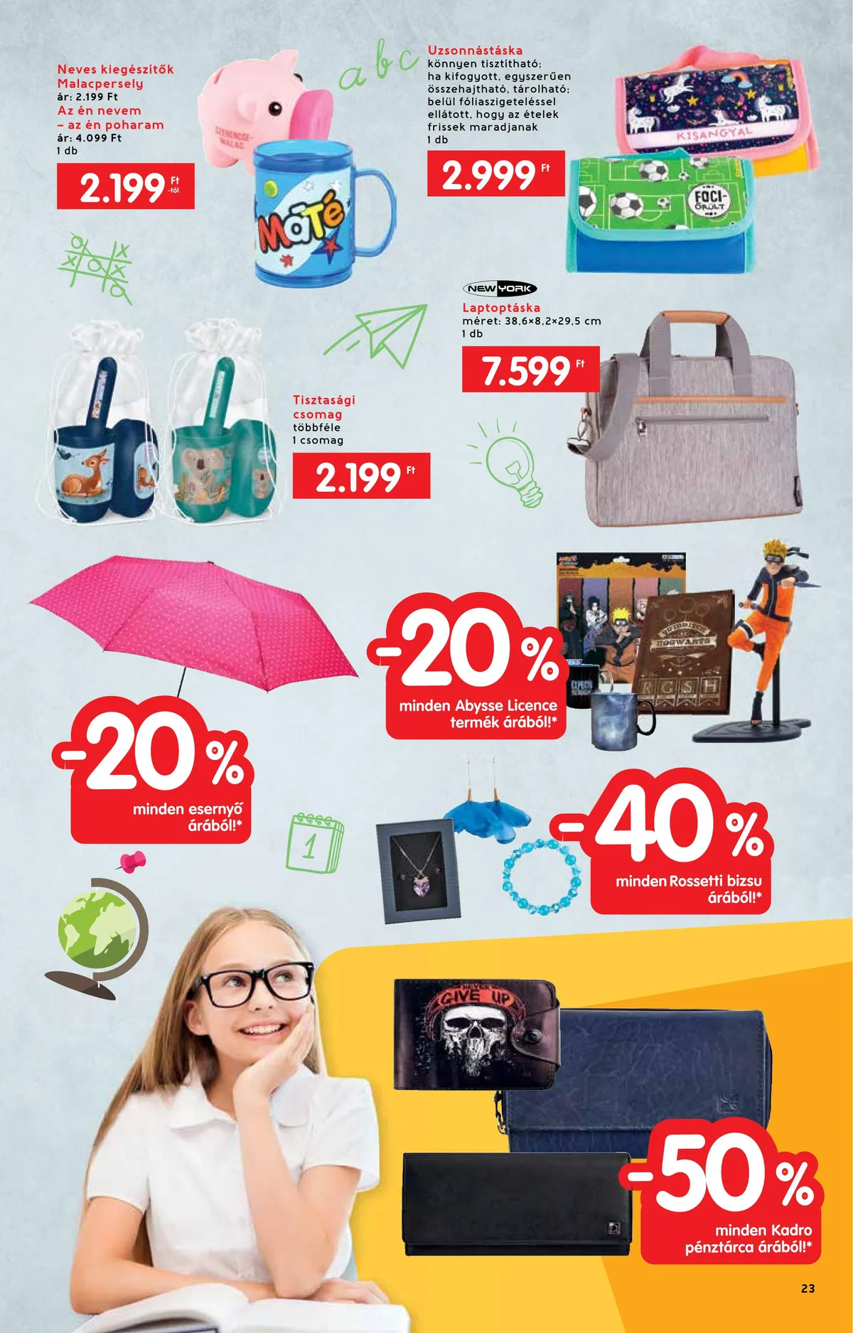 Interspar akciós újság Iskola katalógus 07.20–08.17 – 23. oldal