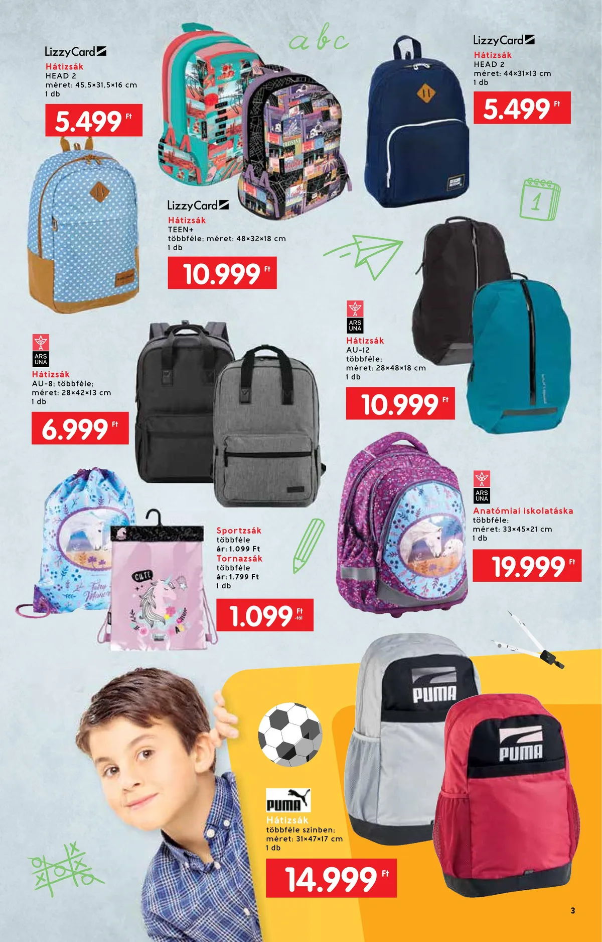 Interspar akciós újság Iskola katalógus 07.20–08.17 – 3. oldal