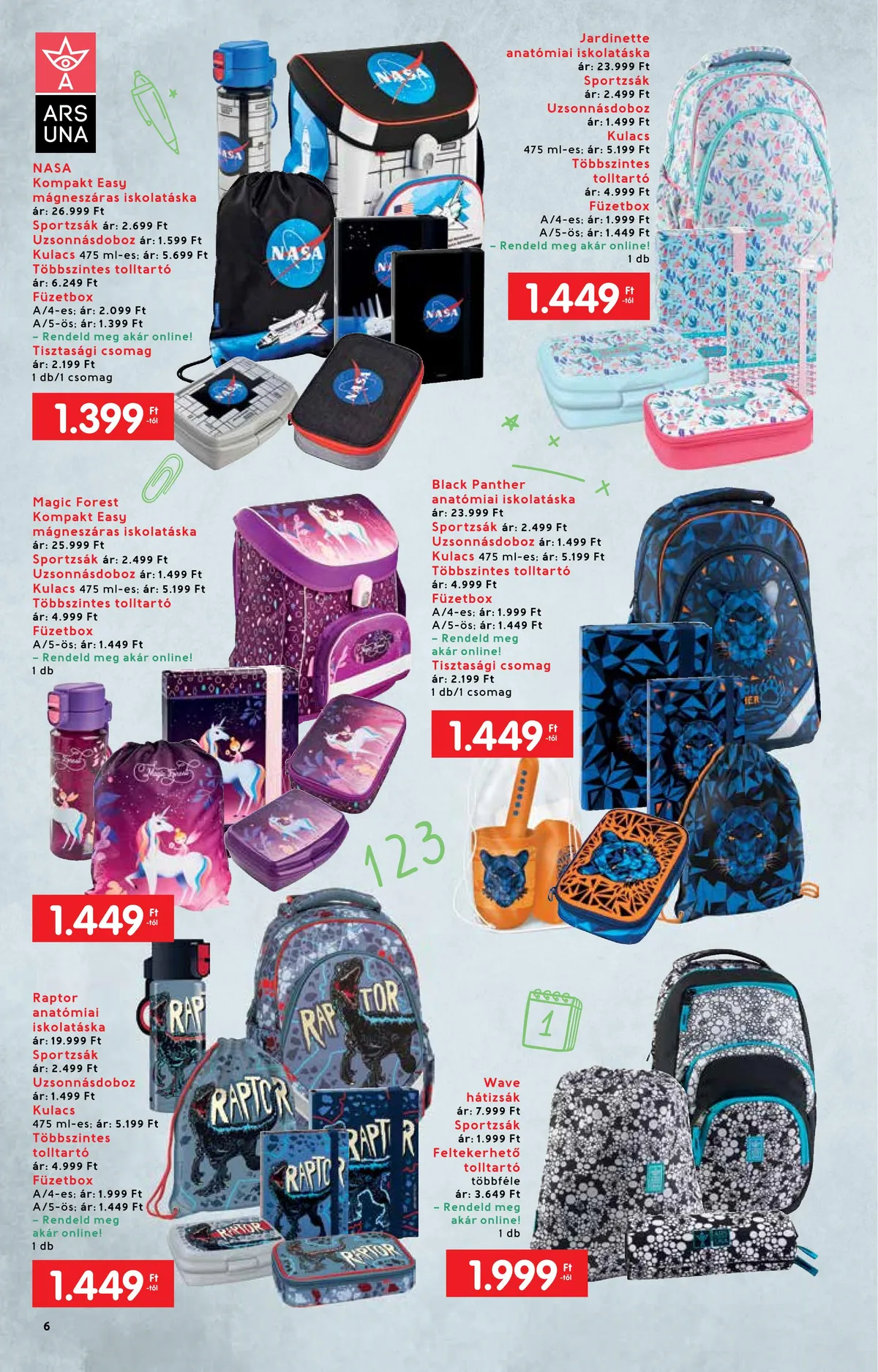 Interspar akciós újság Iskola katalógus 07.20–08.17 – 6. oldal
