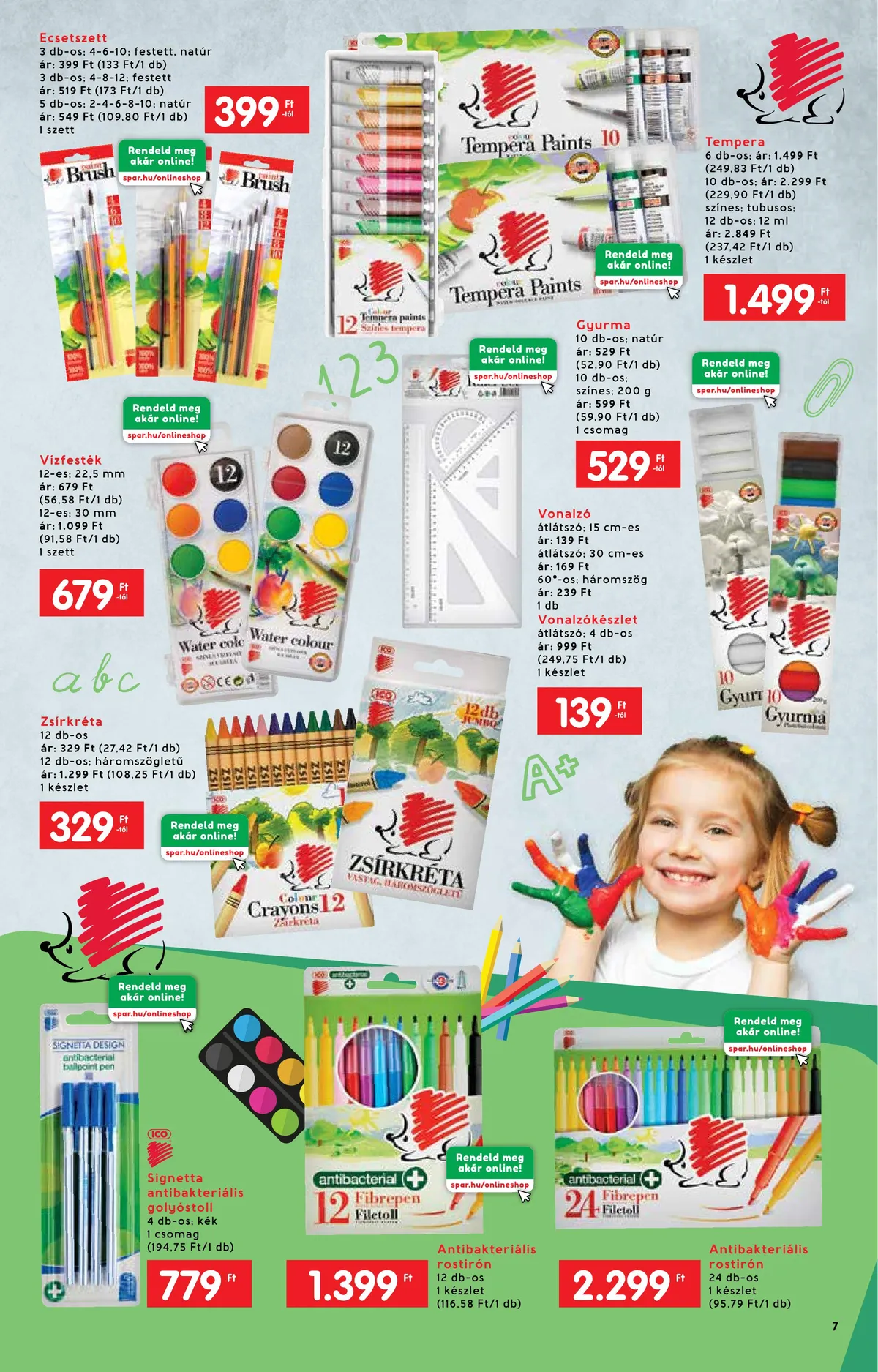Interspar akciós újság Iskola katalógus 07.20–08.17 – 7. oldal