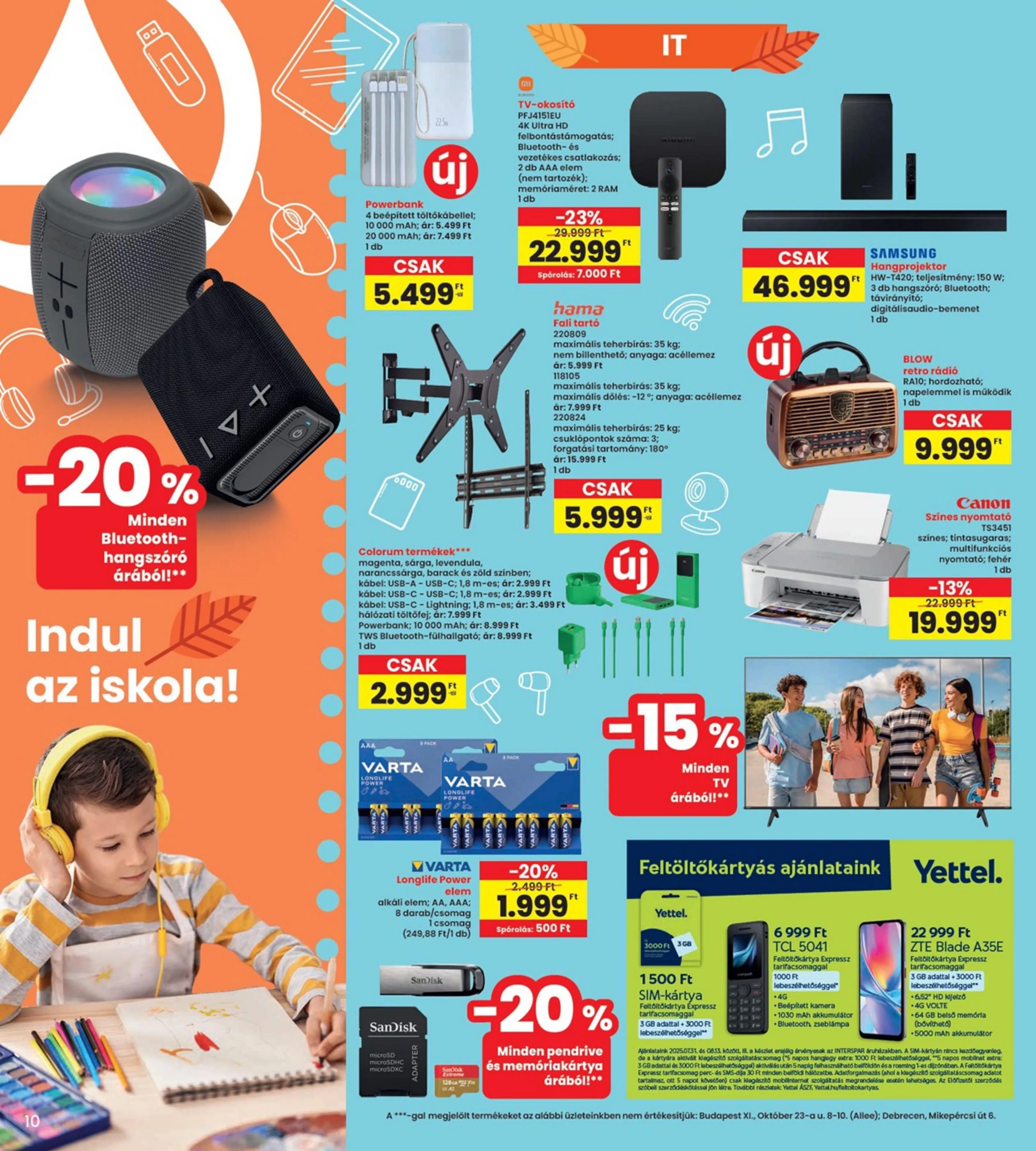Interspar akciós újság Iskola katalógus 07.31–08.13 – 10. oldal