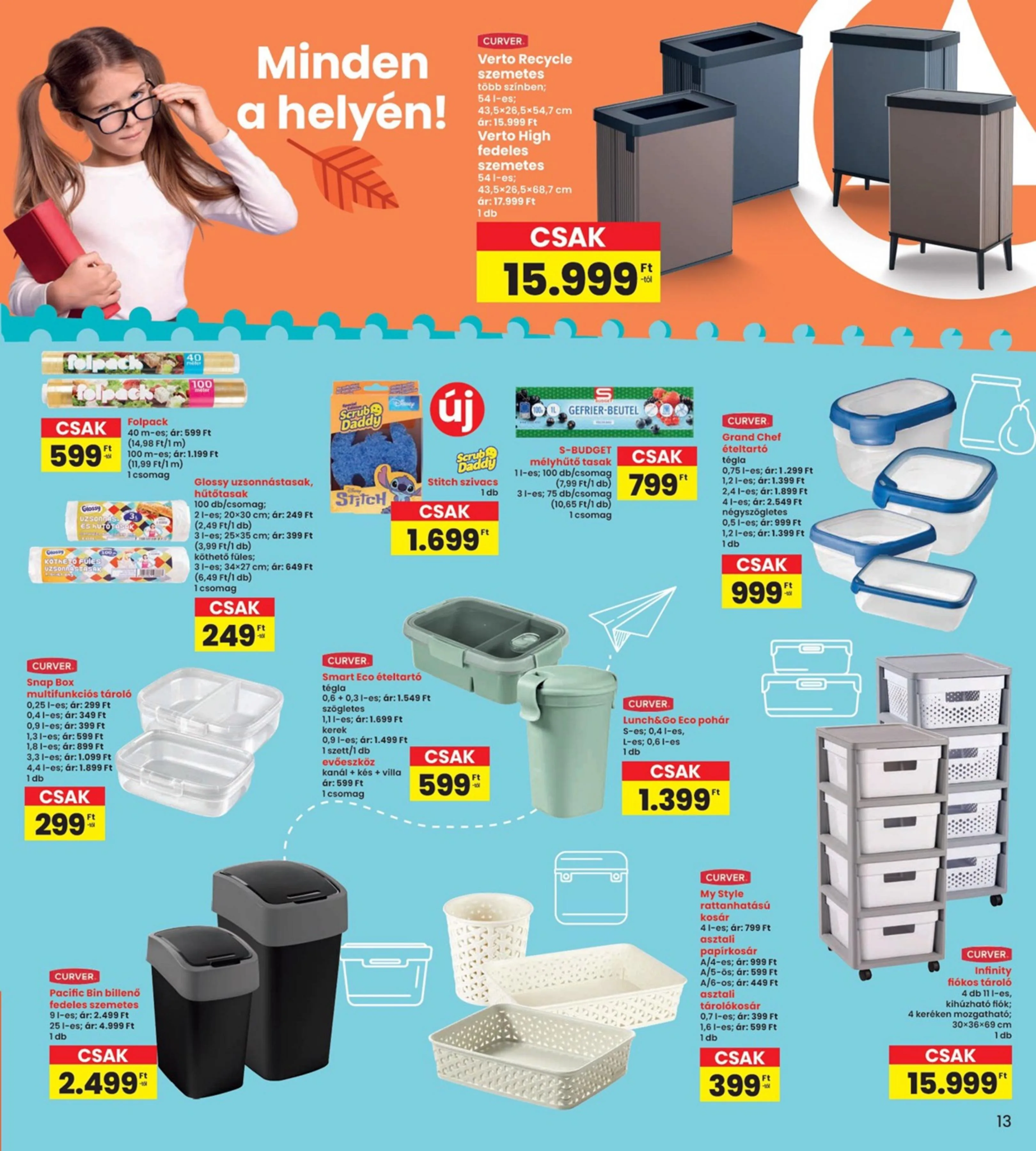 Interspar akciós újság Iskola katalógus 07.31–08.13 – 13. oldal