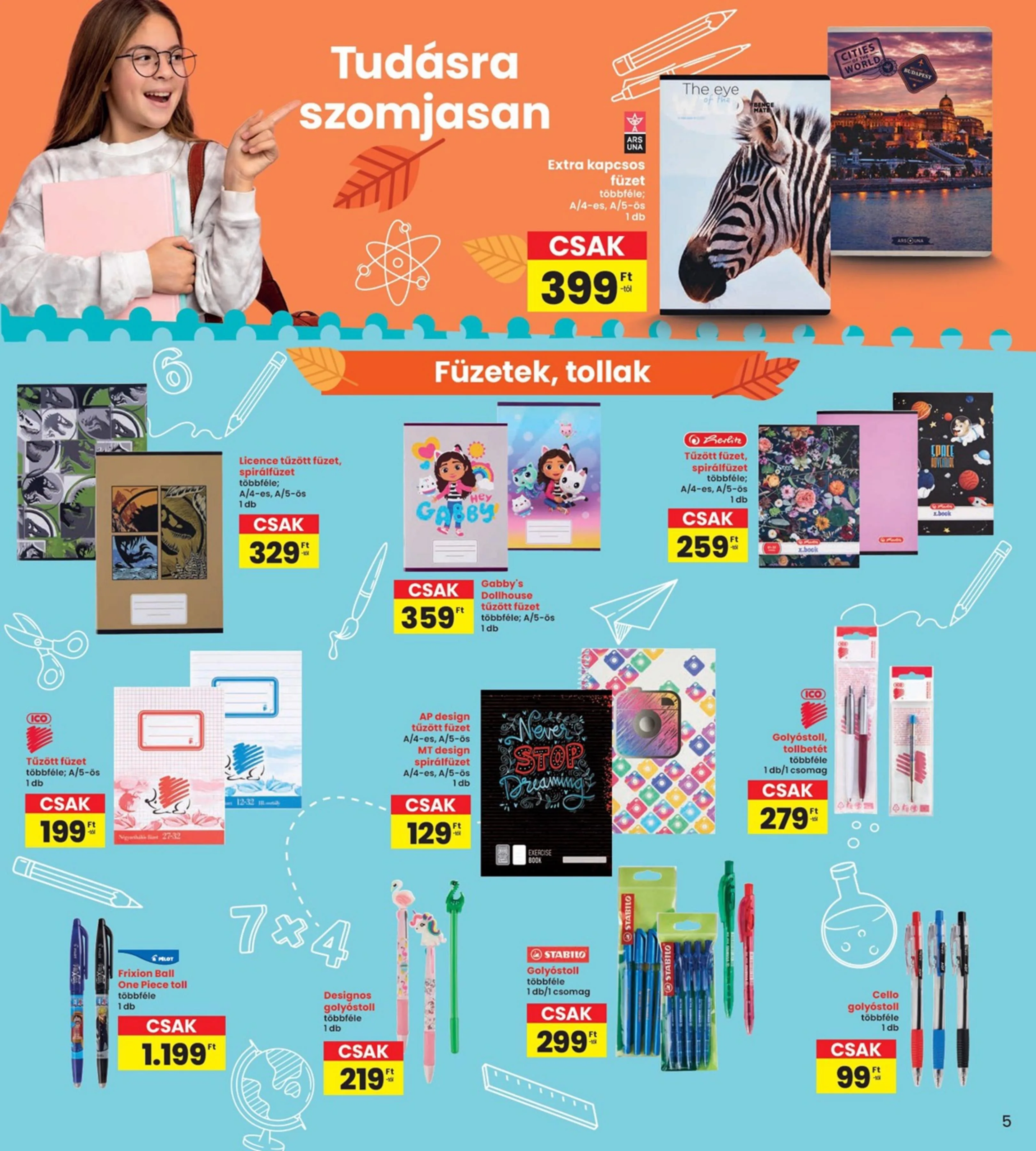 Interspar akciós újság Iskola katalógus 07.31–08.13 – 5. oldal
