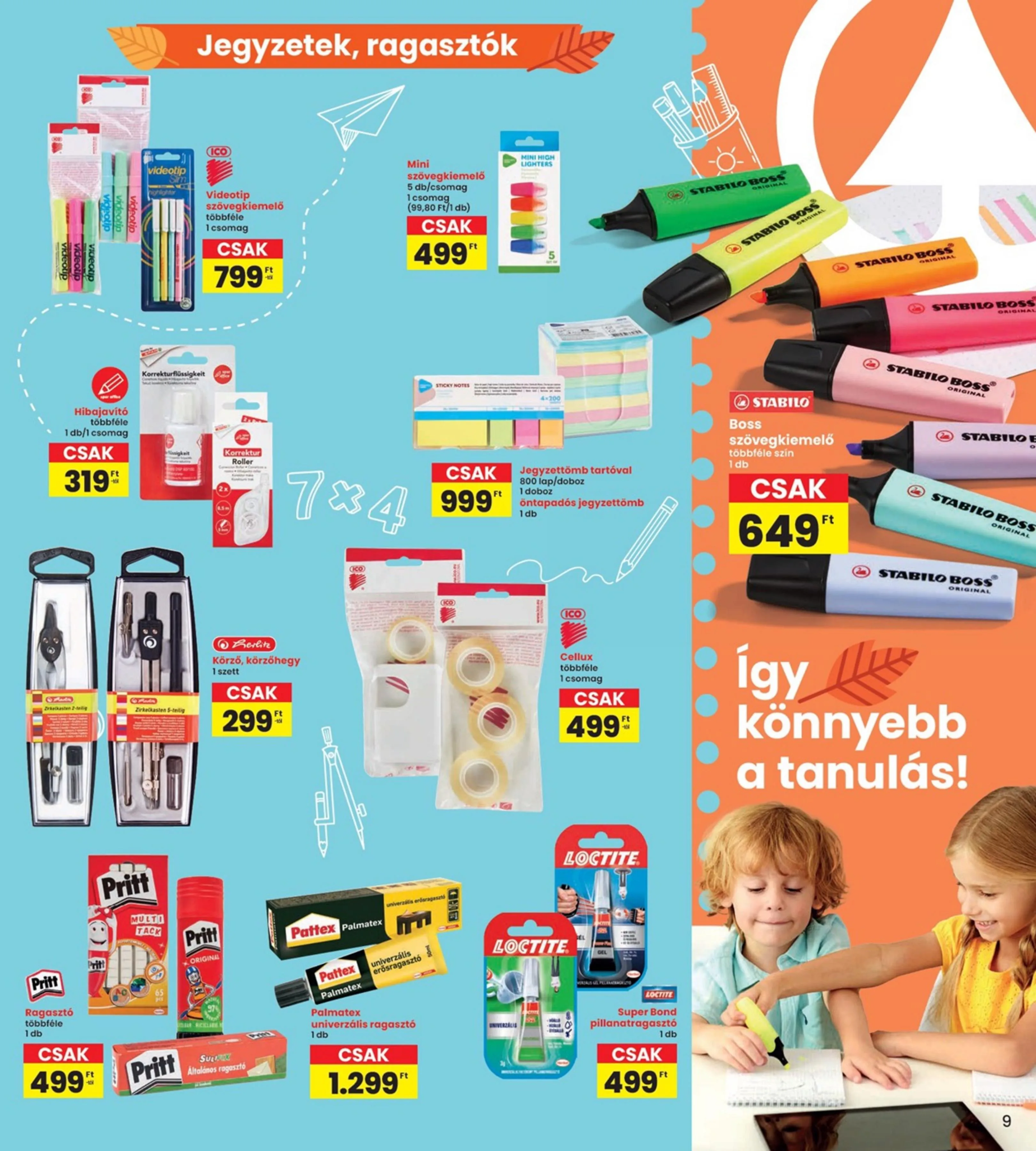 Interspar akciós újság Iskola katalógus 07.31–08.13 – 9. oldal