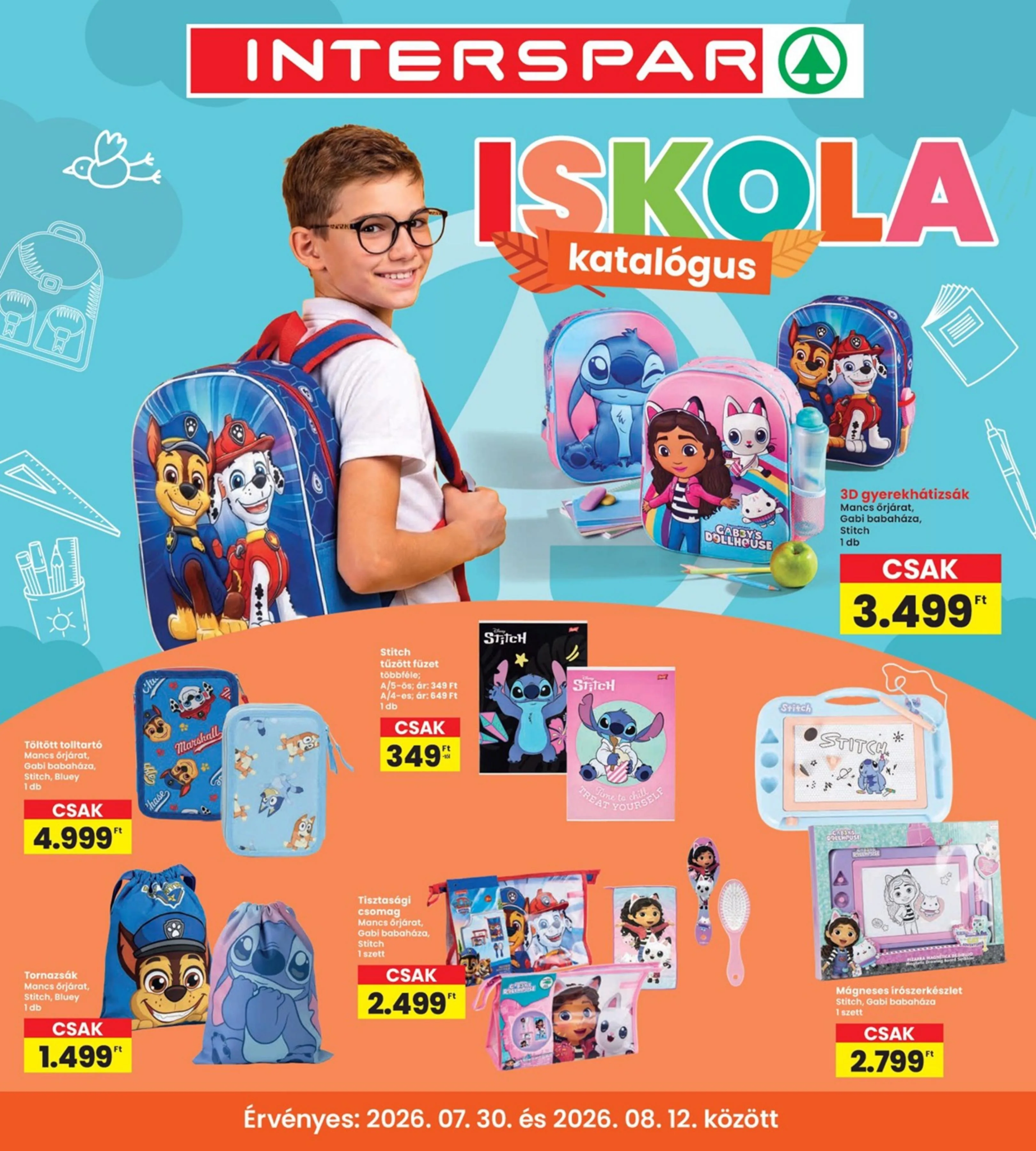 Interspar akciós újság Iskola 07.30–08.12