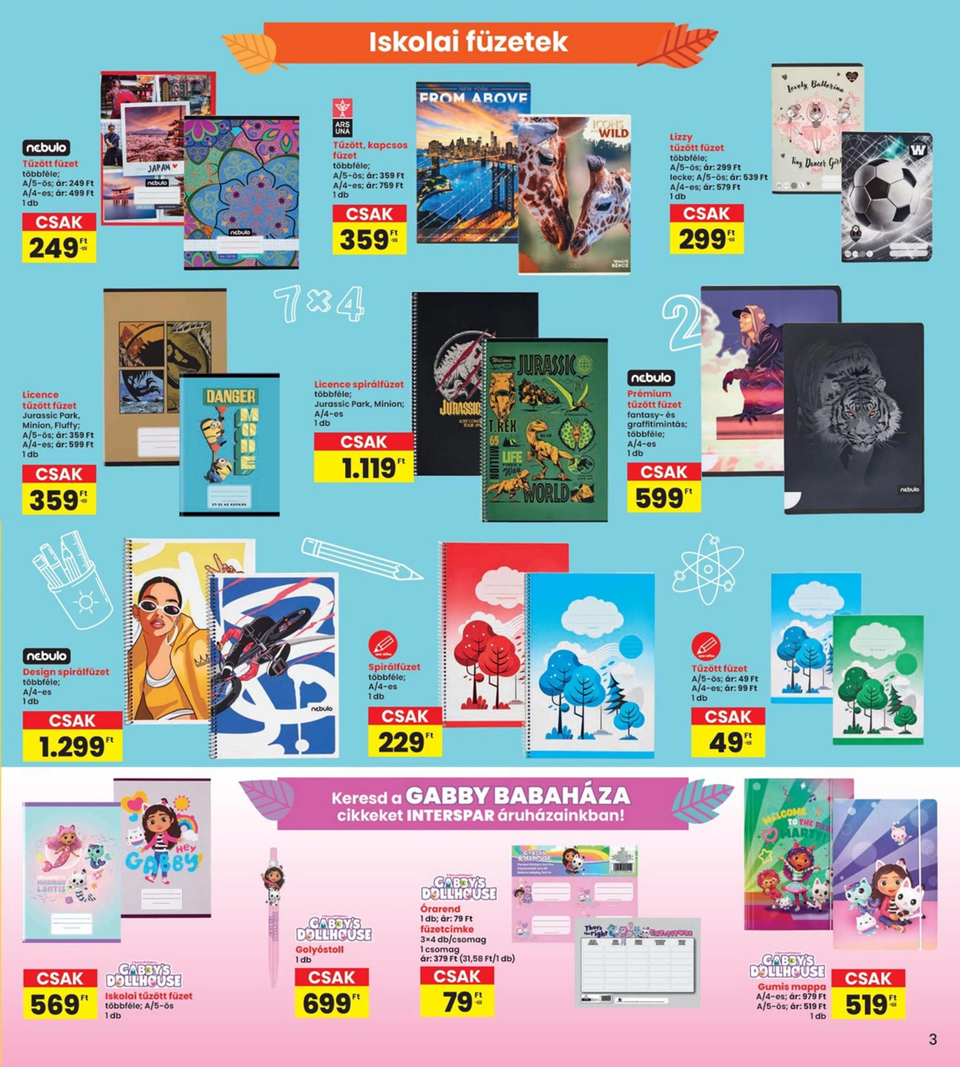 Interspar akciós újság Iskola 08.13–08.26 – 3. oldal