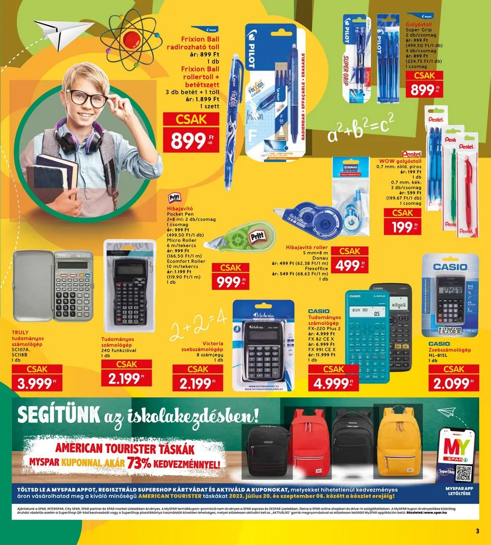 Interspar akciós újság Iskolakezdés 08.10–08.23 – 3. oldal