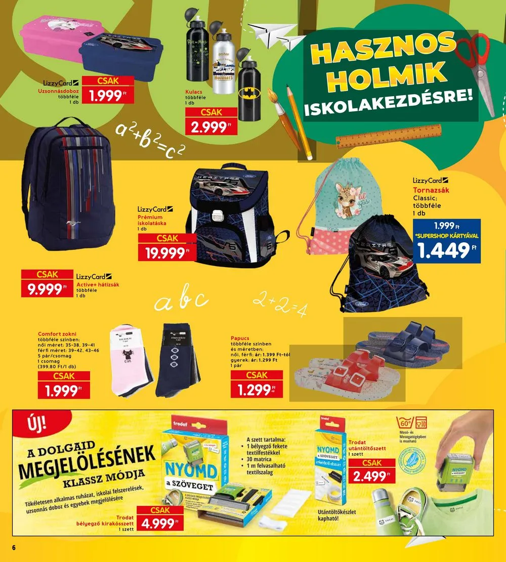 Interspar akciós újság Iskolakezdés 08.10–08.23 – 6. oldal