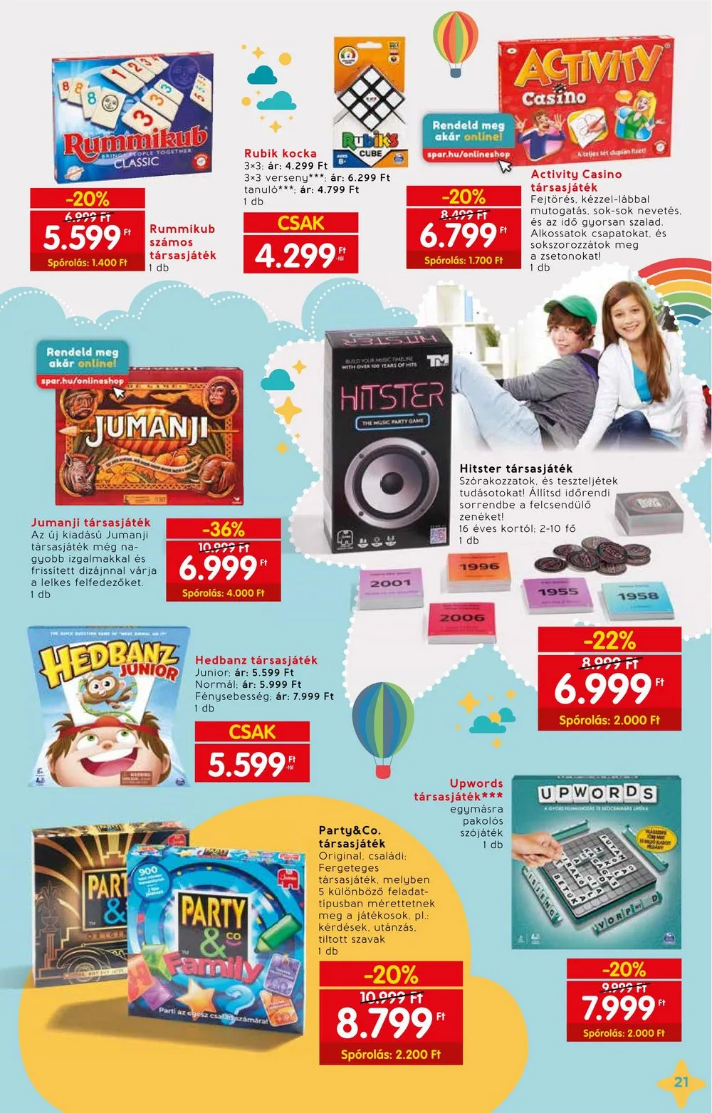 Interspar akciós újság Játék 11.15–12.24 – 21. oldal