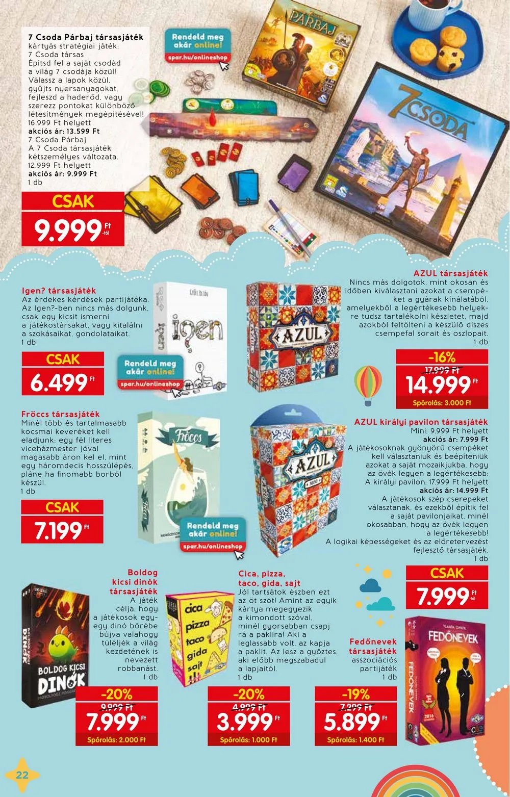 Interspar akciós újság Játék 11.15–12.24 – 22. oldal