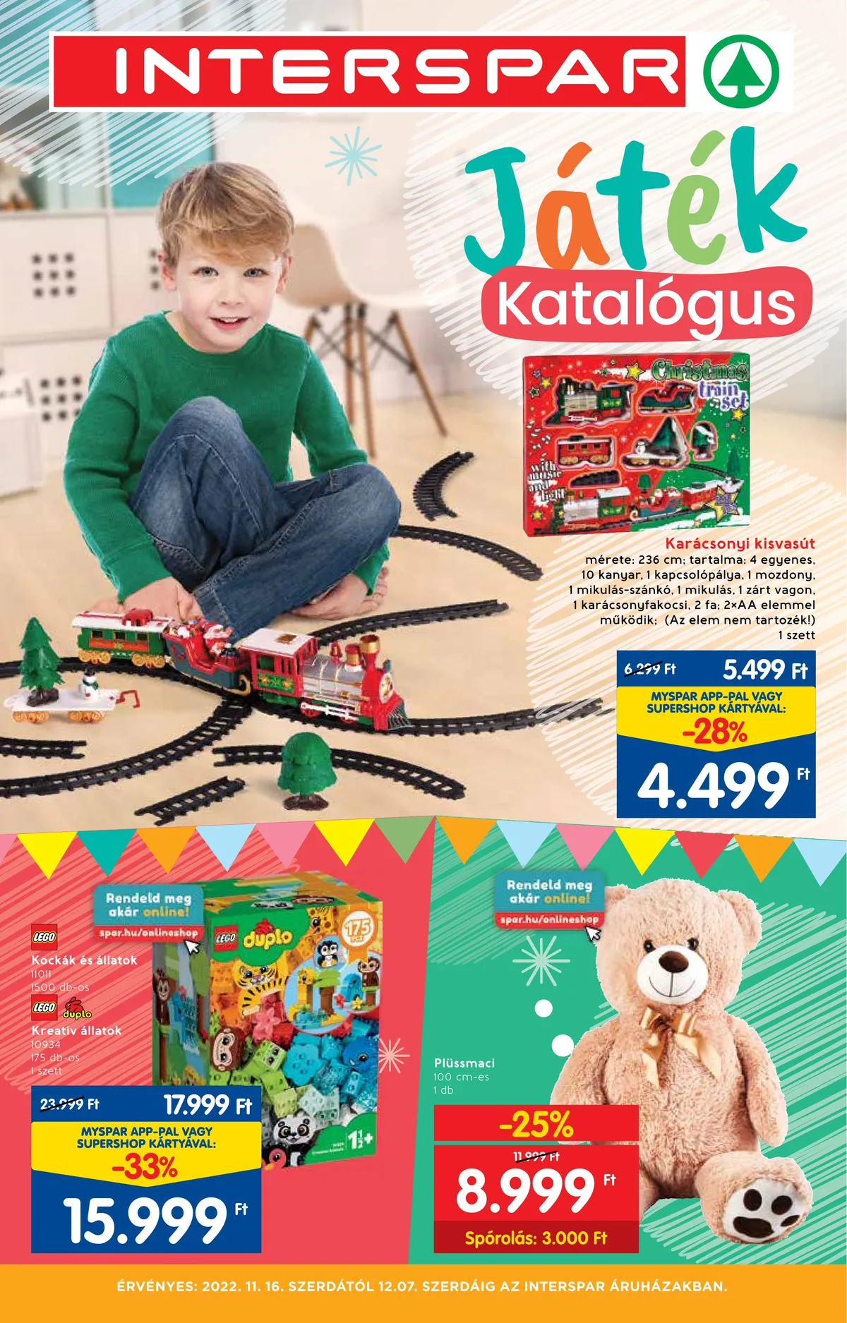 Interspar akciós újság Jatekkatalogus 11.16–12.07