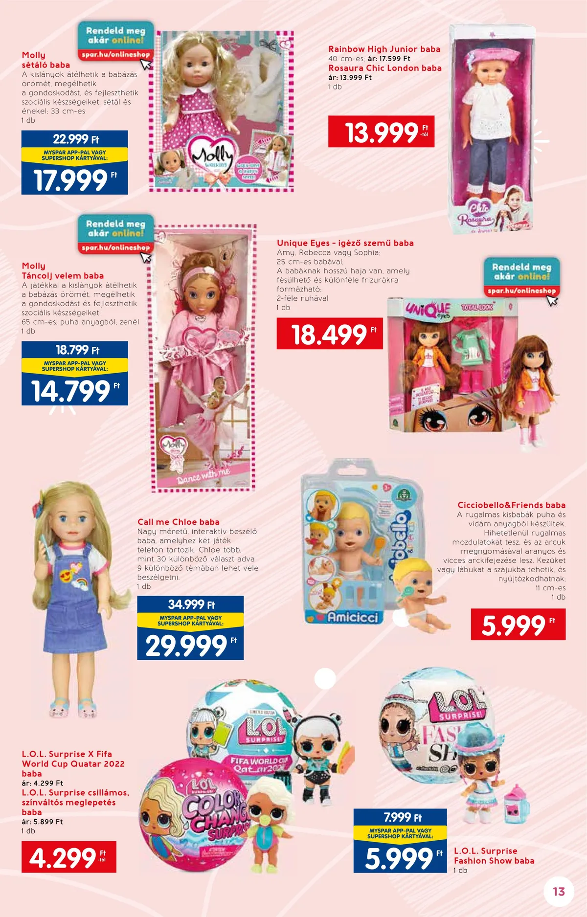 Interspar akciós újság Jatekkatalogus 11.16–12.07 – 13. oldal