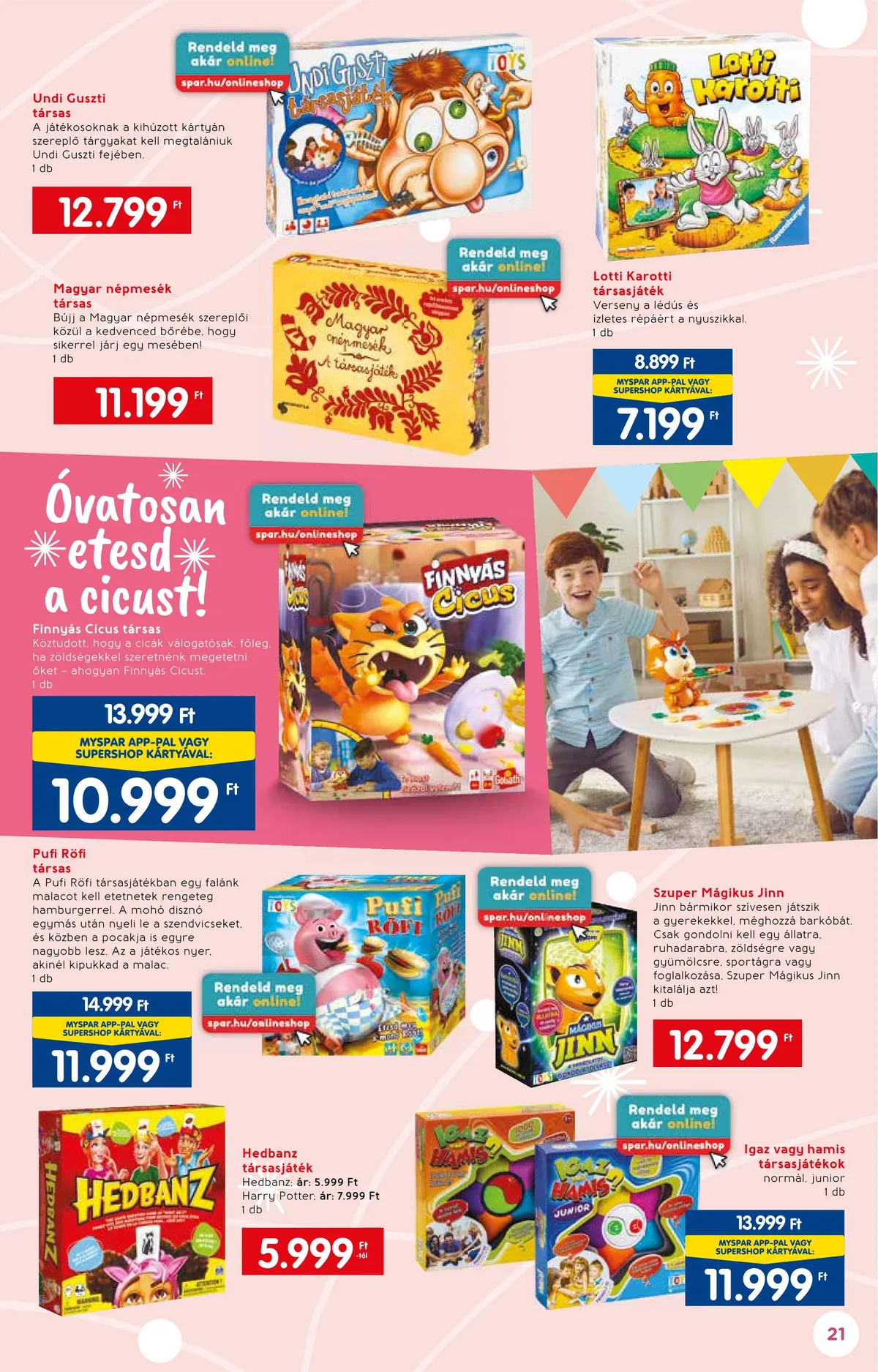 Interspar akciós újság Jatekkatalogus 11.16–12.07 – 21. oldal
