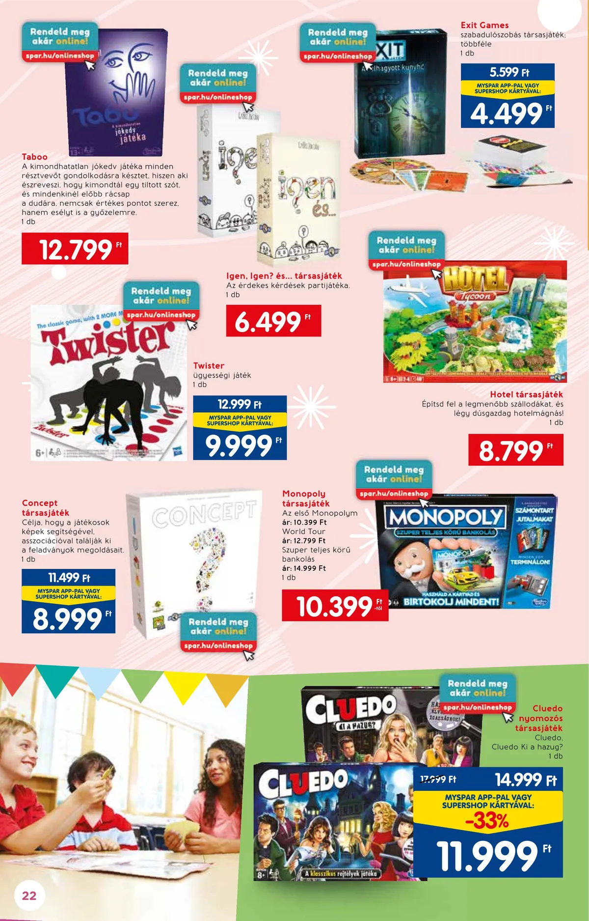 Interspar akciós újság Jatekkatalogus 11.16–12.07 – 22. oldal