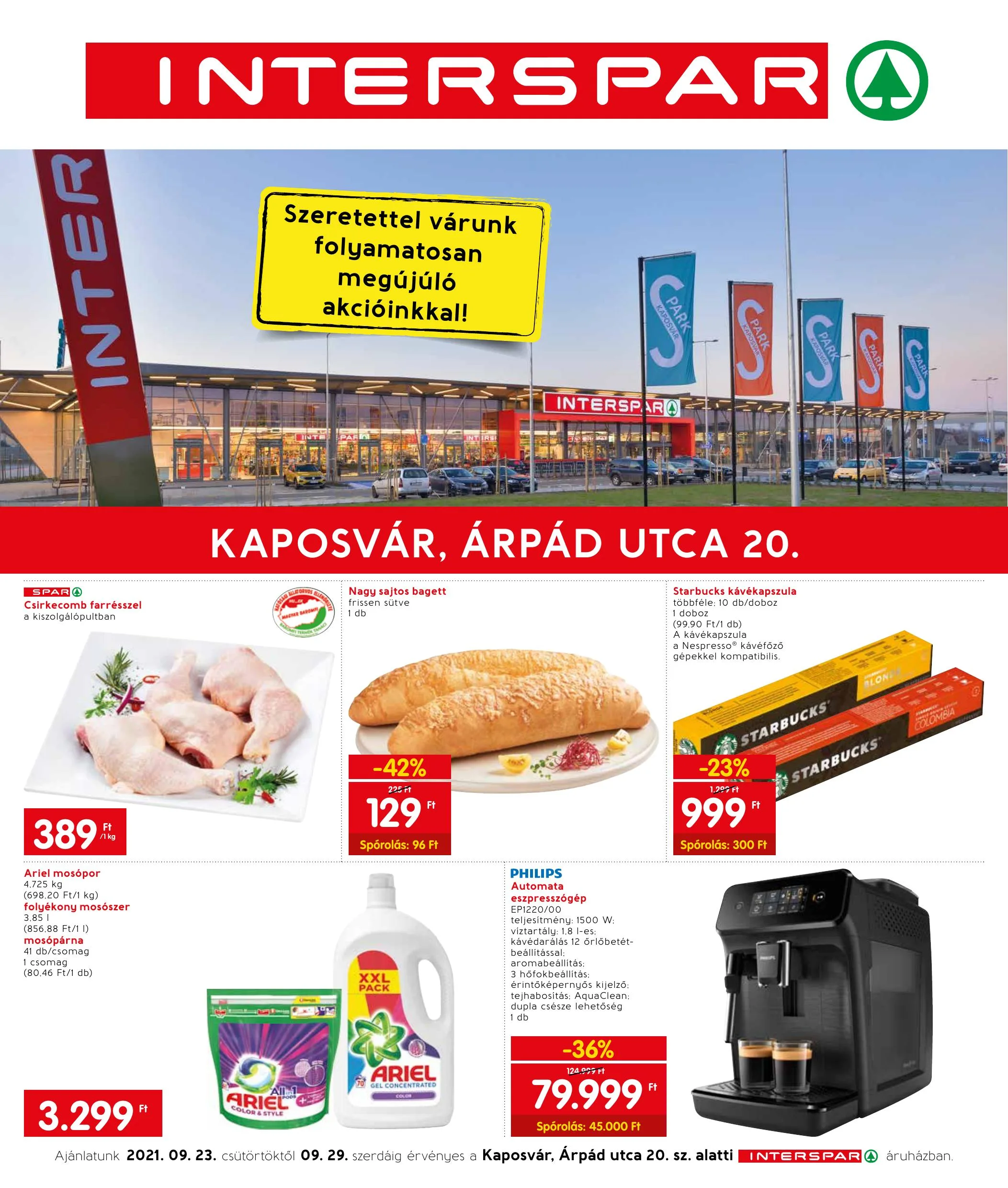 Interspar akciós újság Kaposvar 09.23–09.29