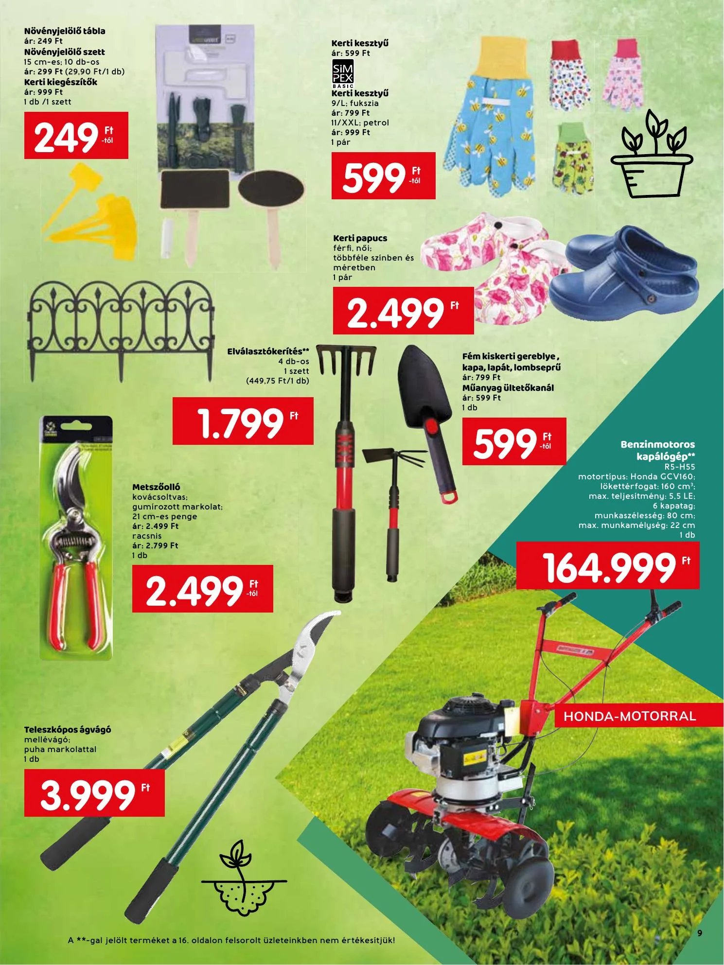 Interspar akciós újság Kert 03.02–04.06 – 9. oldal