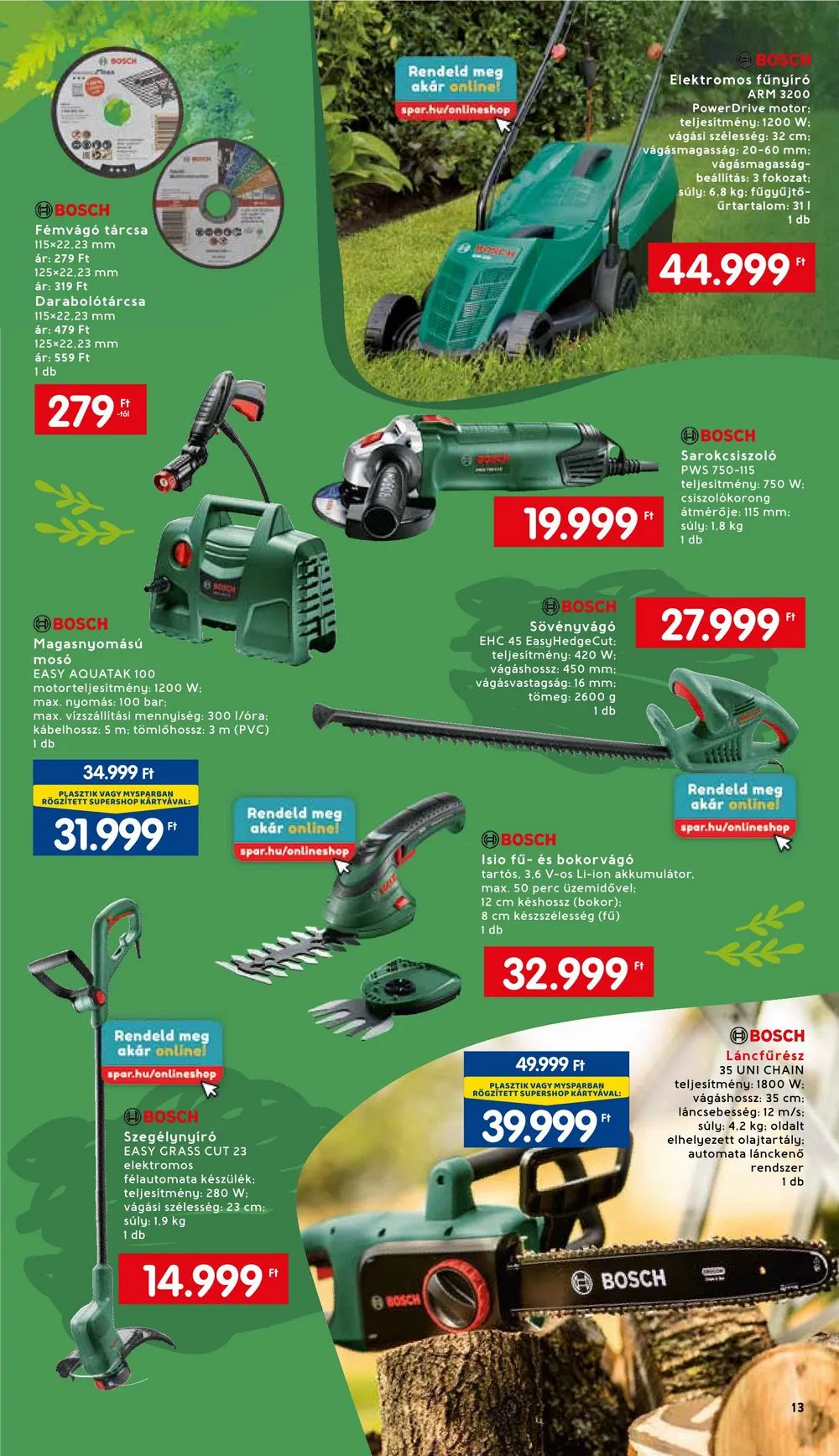 Interspar akciós újság Kert 03.01–04.08 – 13. oldal