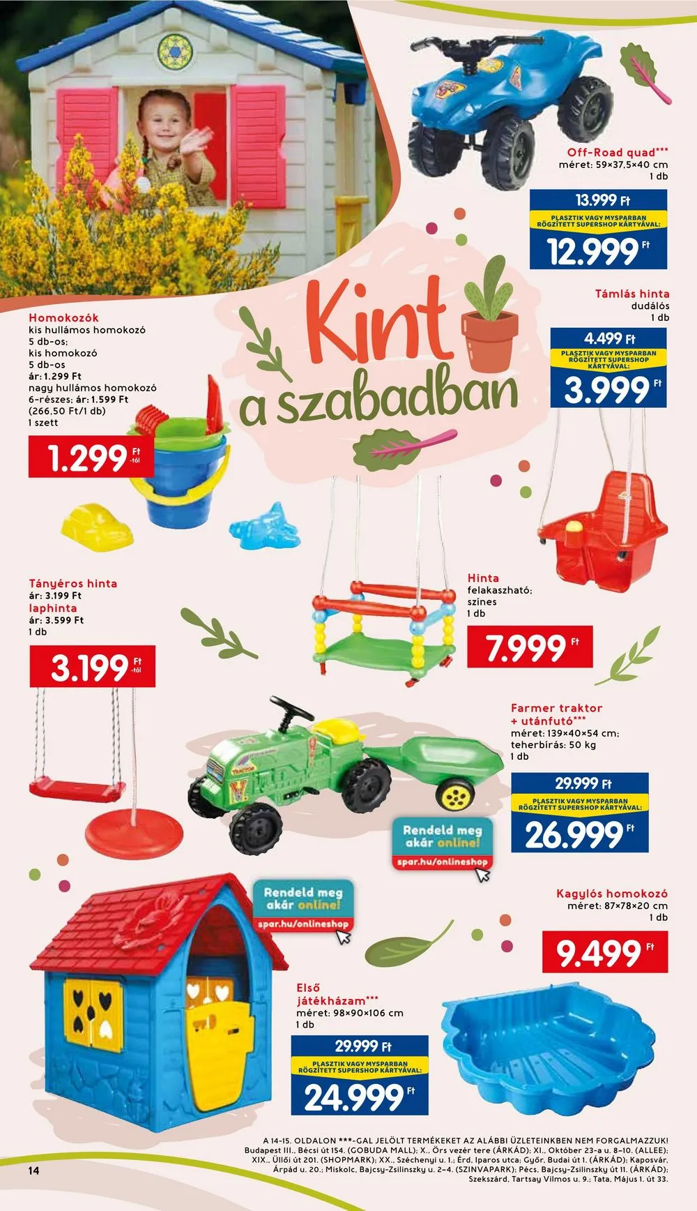 Interspar akciós újság Kert 03.01–04.08 – 14. oldal