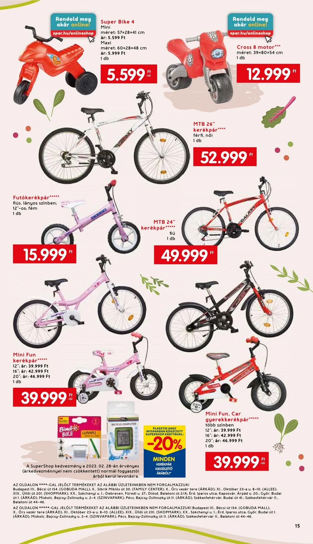 Interspar akciós újság Kert 03.01–04.08 – 15. oldal