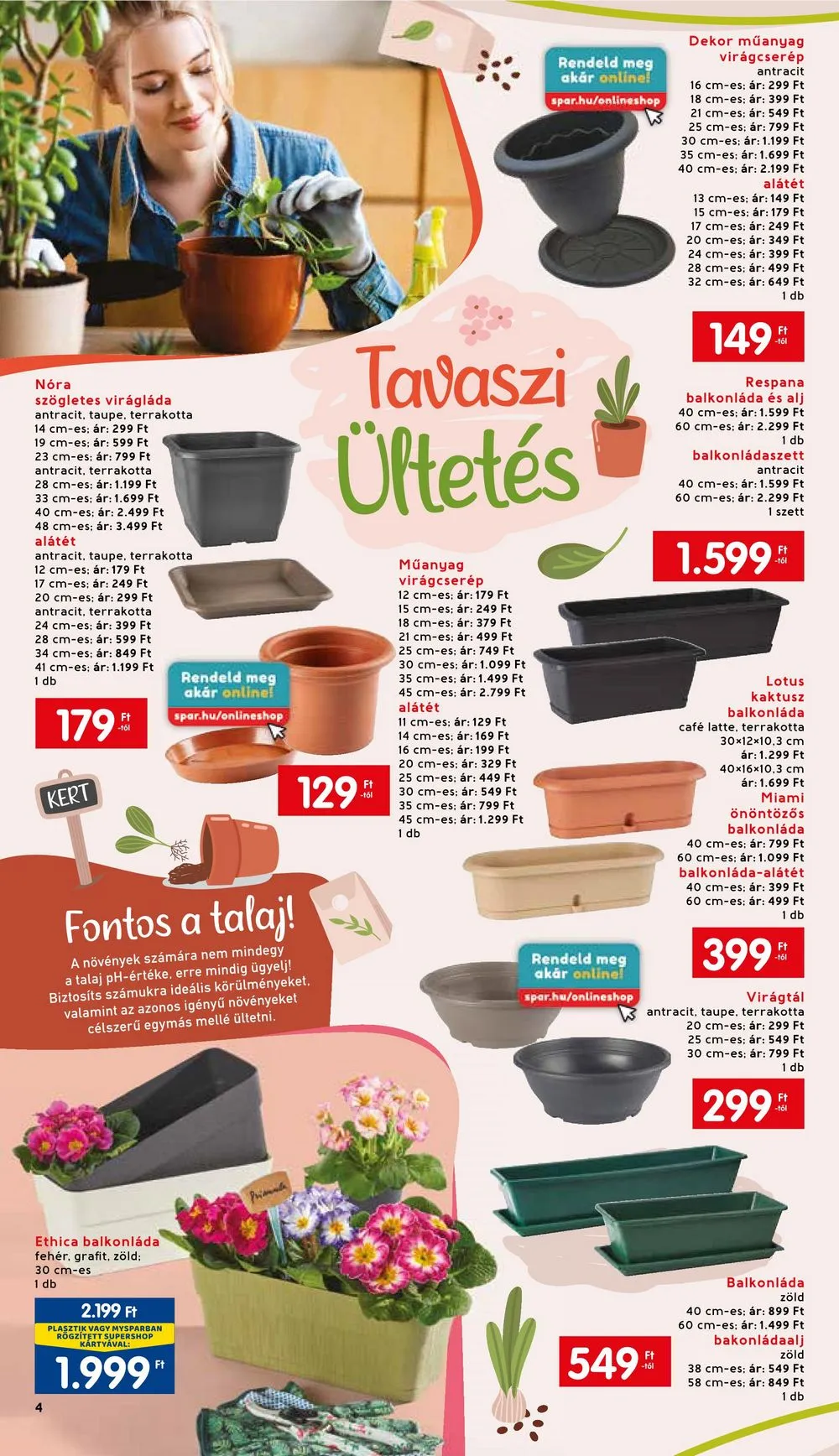 Interspar akciós újság Kert 03.01–04.08 – 4. oldal