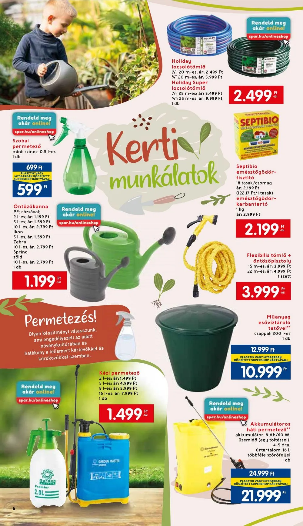 Interspar akciós újság Kert 03.01–04.08 – 6. oldal
