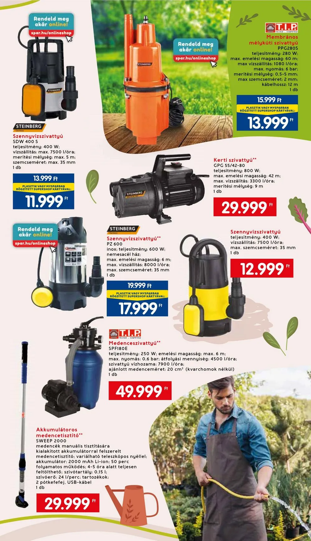 Interspar akciós újság Kert 03.01–04.08 – 7. oldal