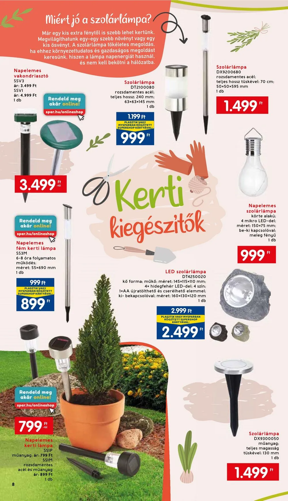 Interspar akciós újság Kert 03.01–04.08 – 8. oldal